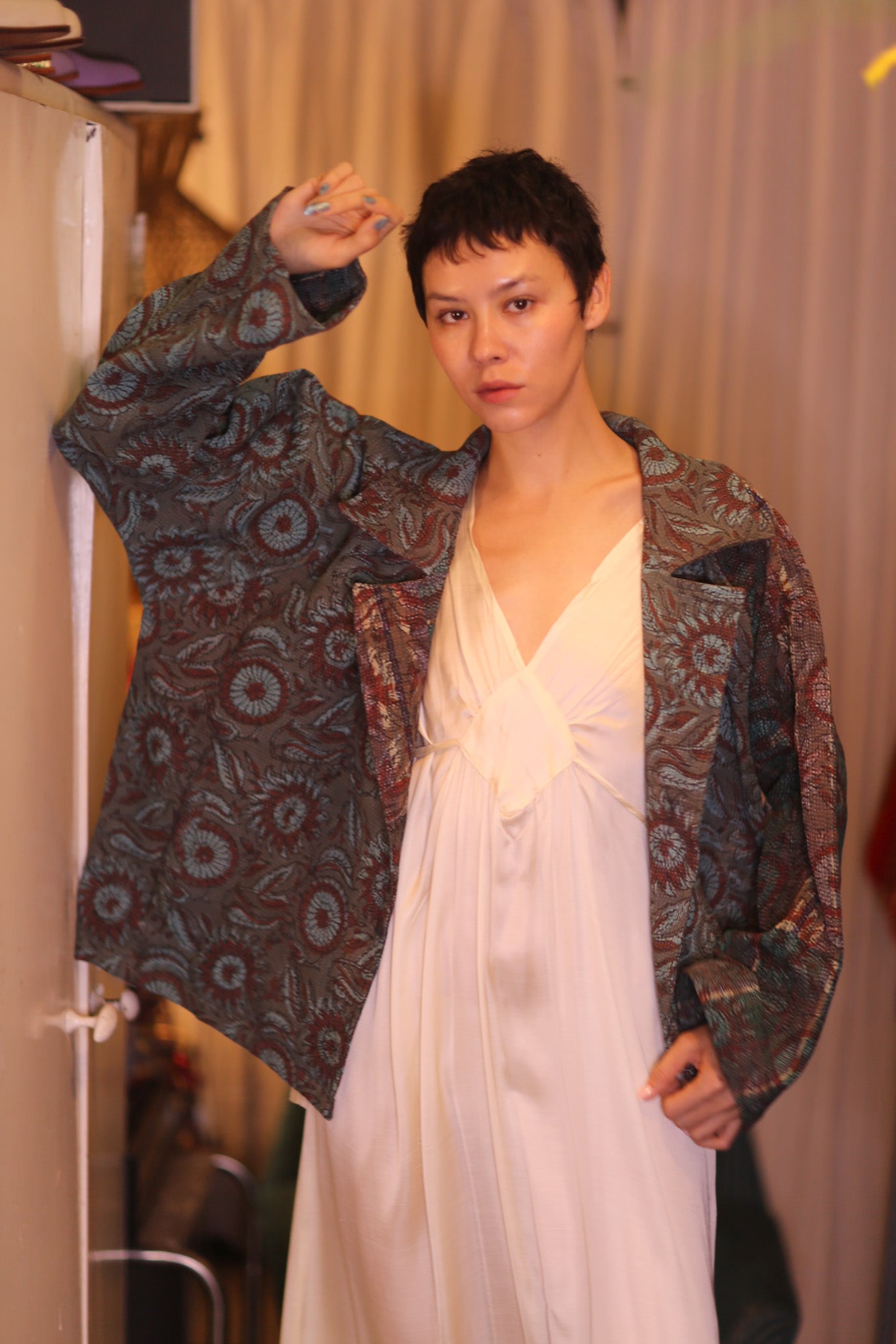 HAND BLOCKED KANTHA JACKET DAUNG