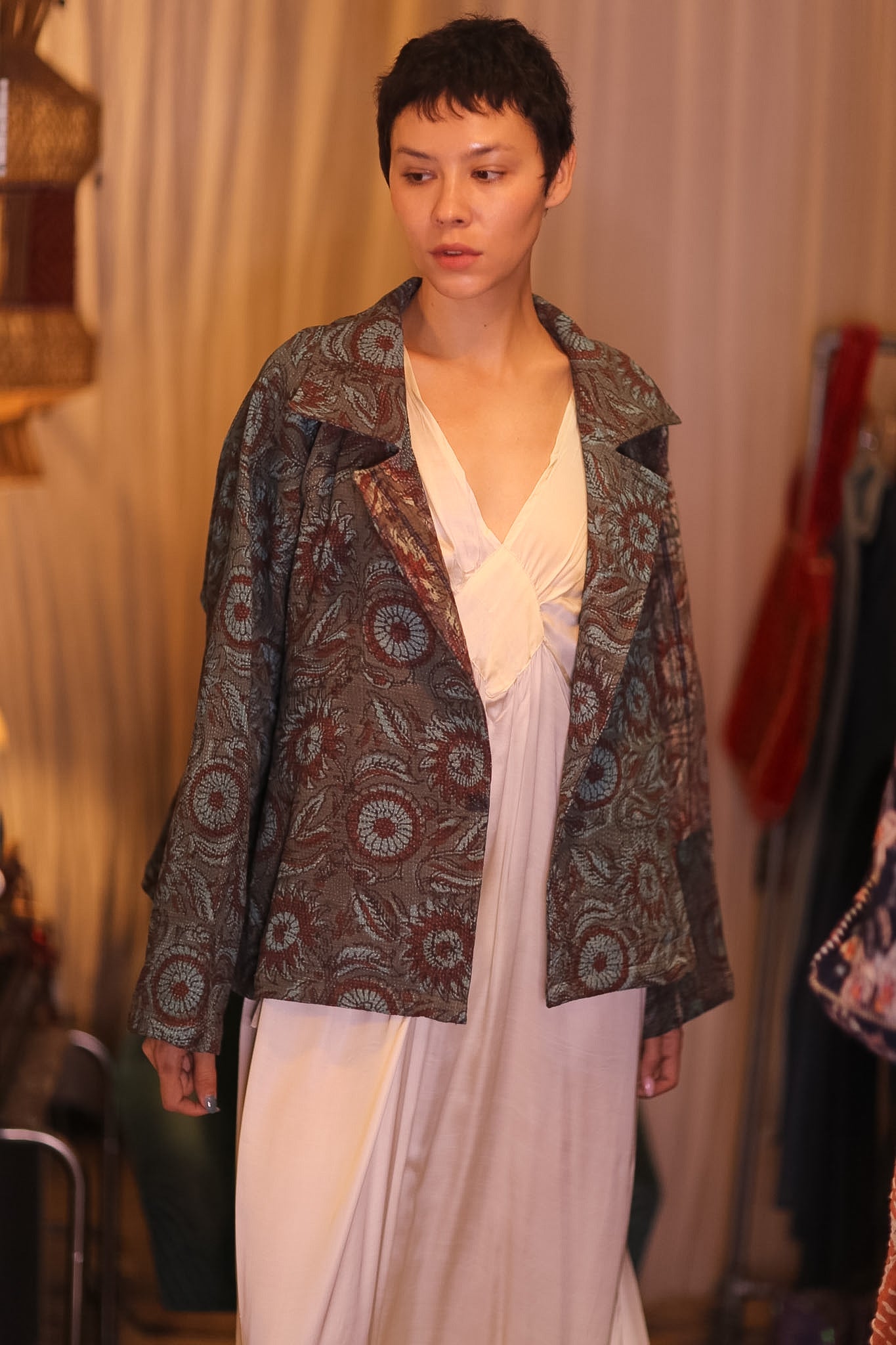 HAND BLOCKED KANTHA JACKET DAUNG