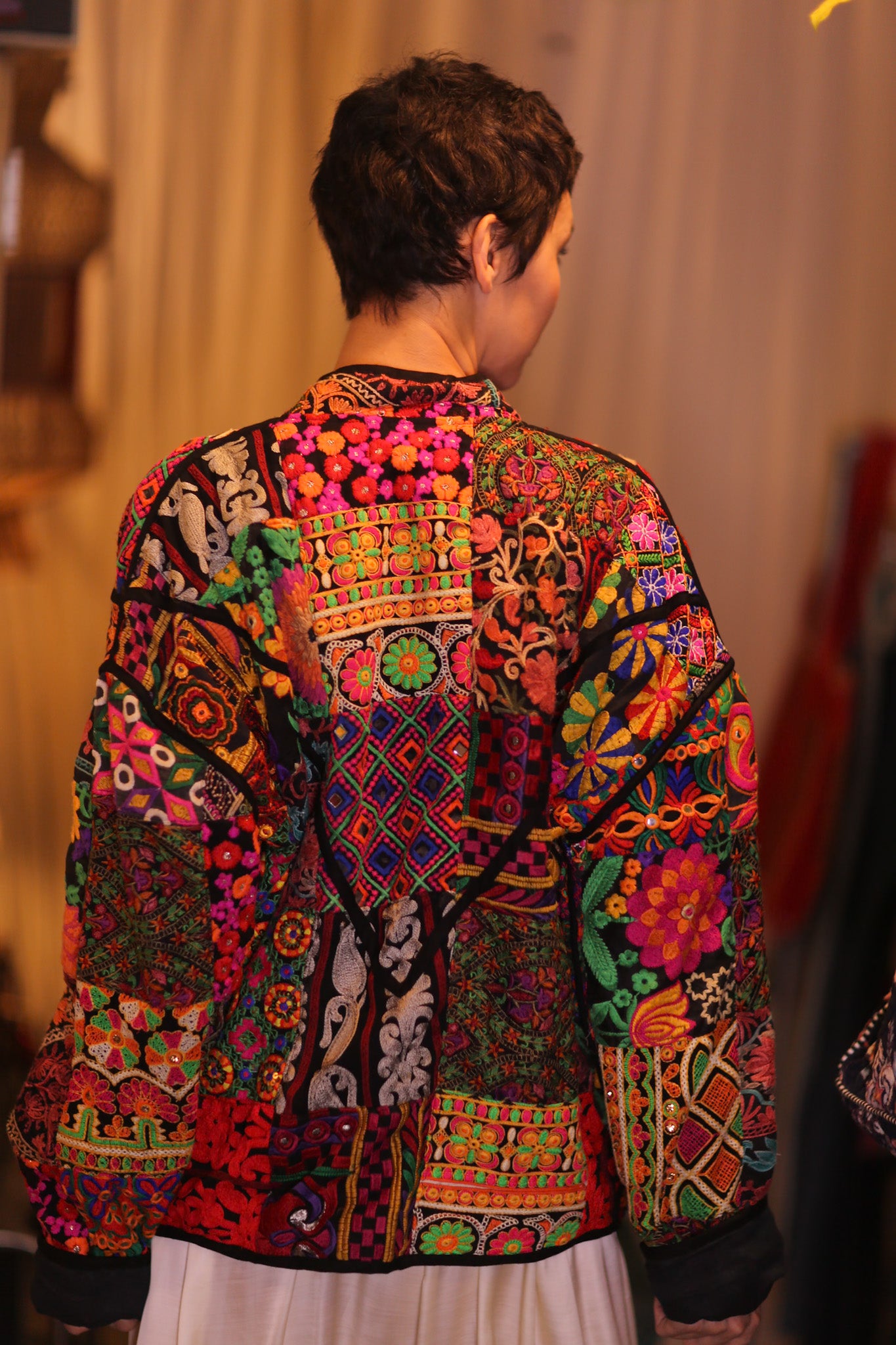 PATCHWORK PATTERN KANTHA JACKET YADANA