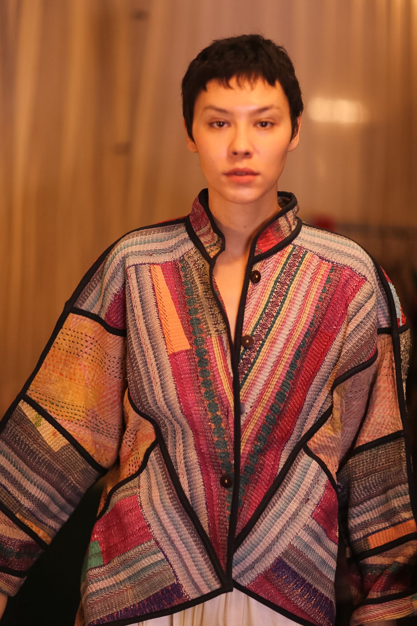 PATCHWORK PATTERN KANTHA JACKET SHUKHIN