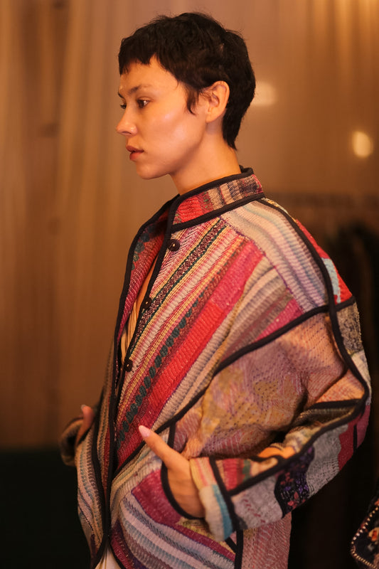PATCHWORK PATTERN KANTHA JACKET SHUKHIN