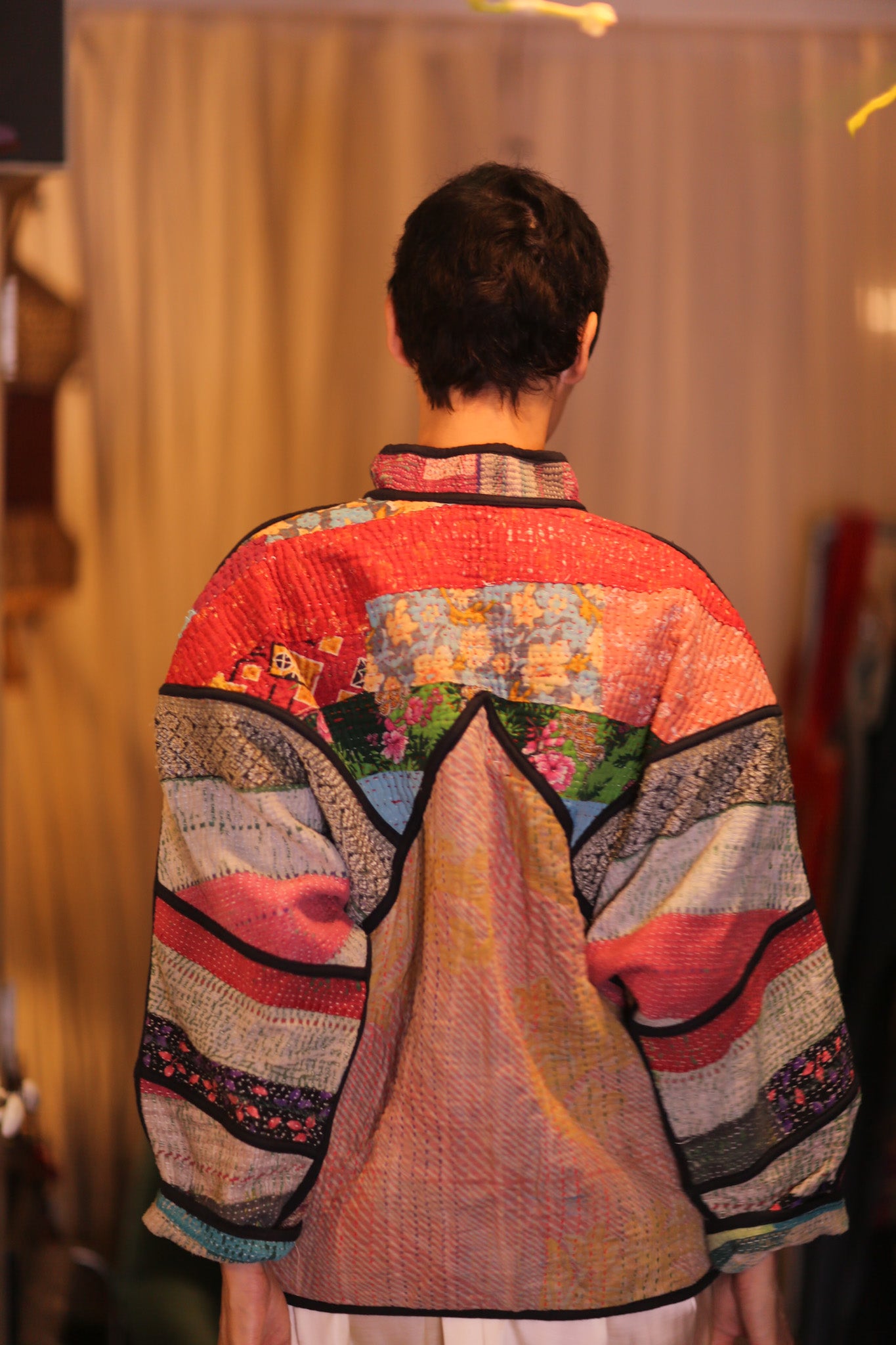 PATCHWORK PATTERN KANTHA JACKET SHUKHIN