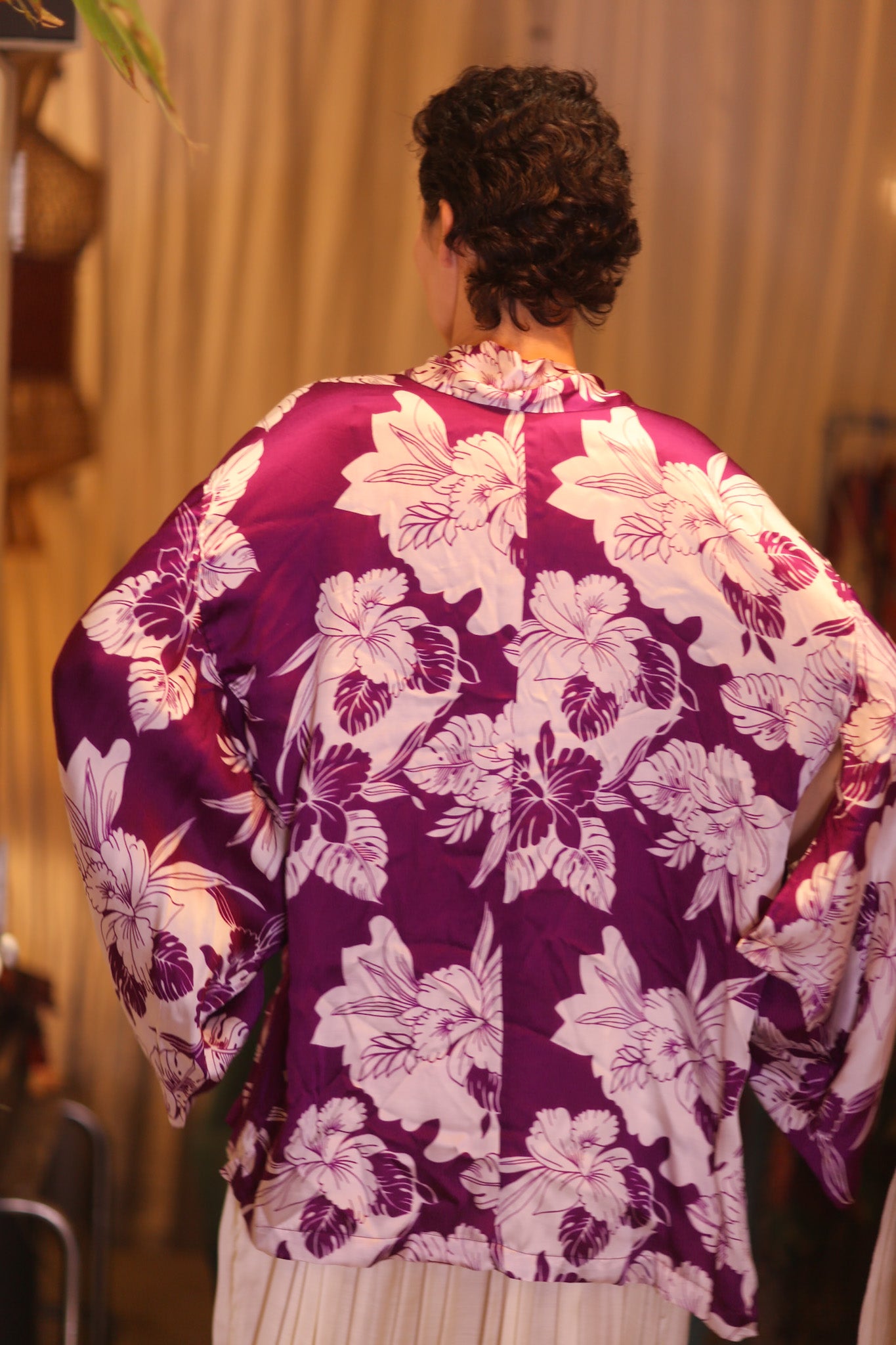 SILK SHORT WINGS KIMONO SPRING