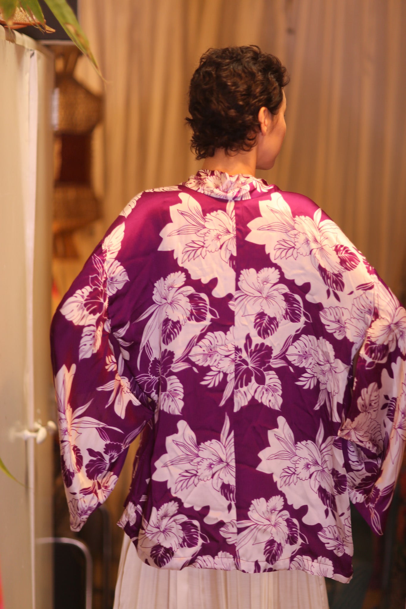 SILK SHORT WINGS KIMONO SPRING