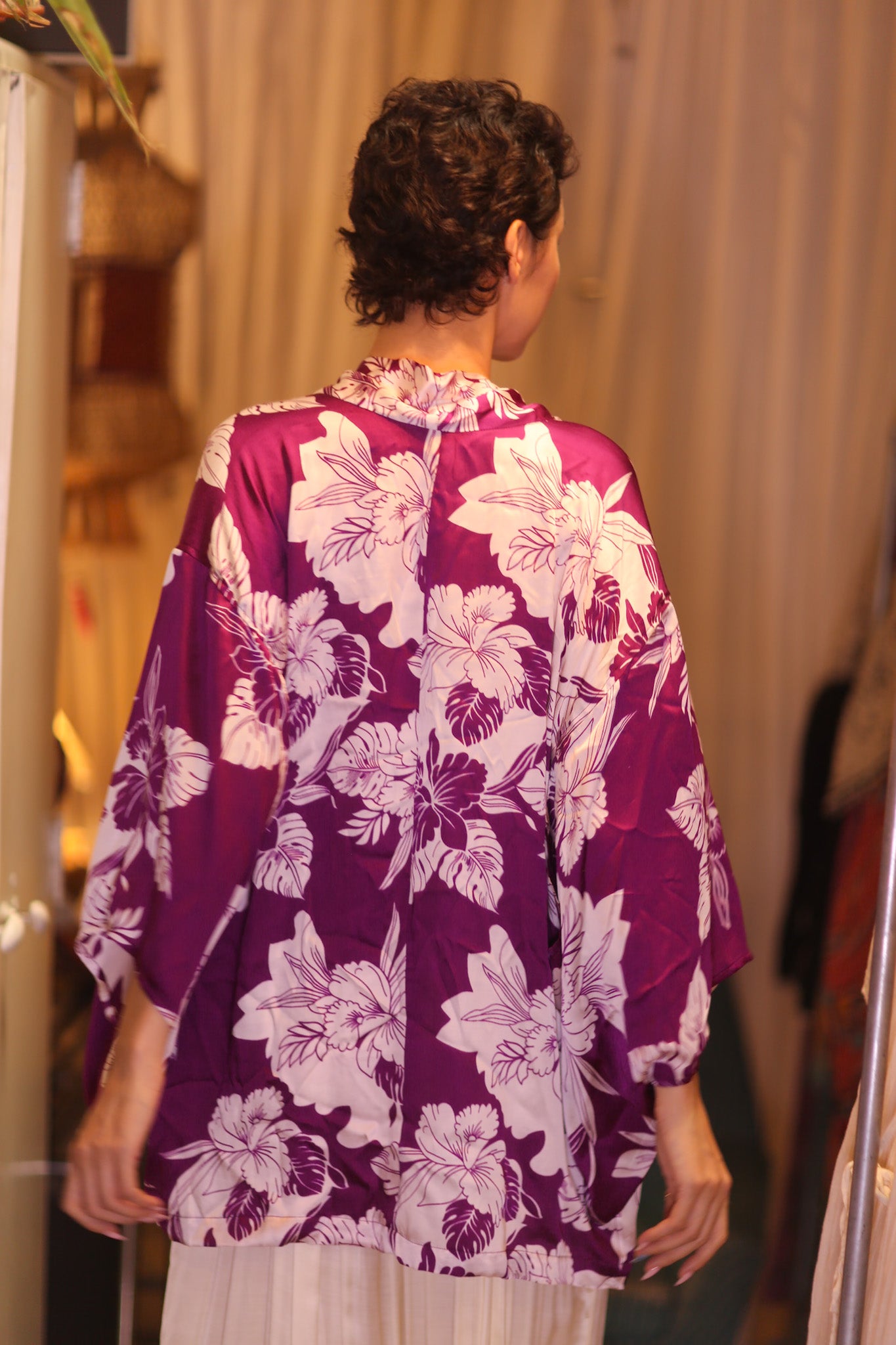 SILK SHORT WINGS KIMONO SPRING