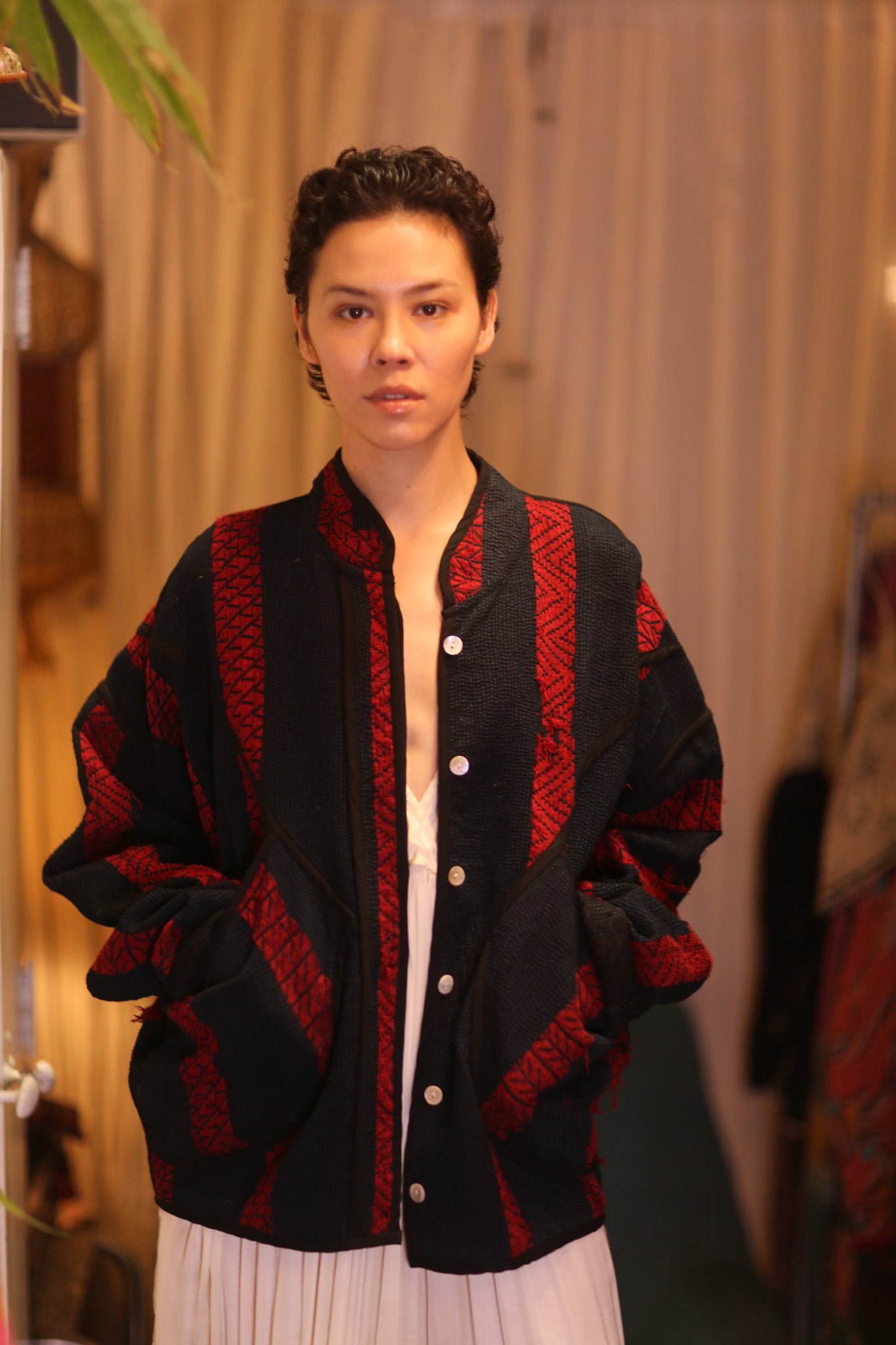 EMBROIDERED KANTHA JACKET SUH