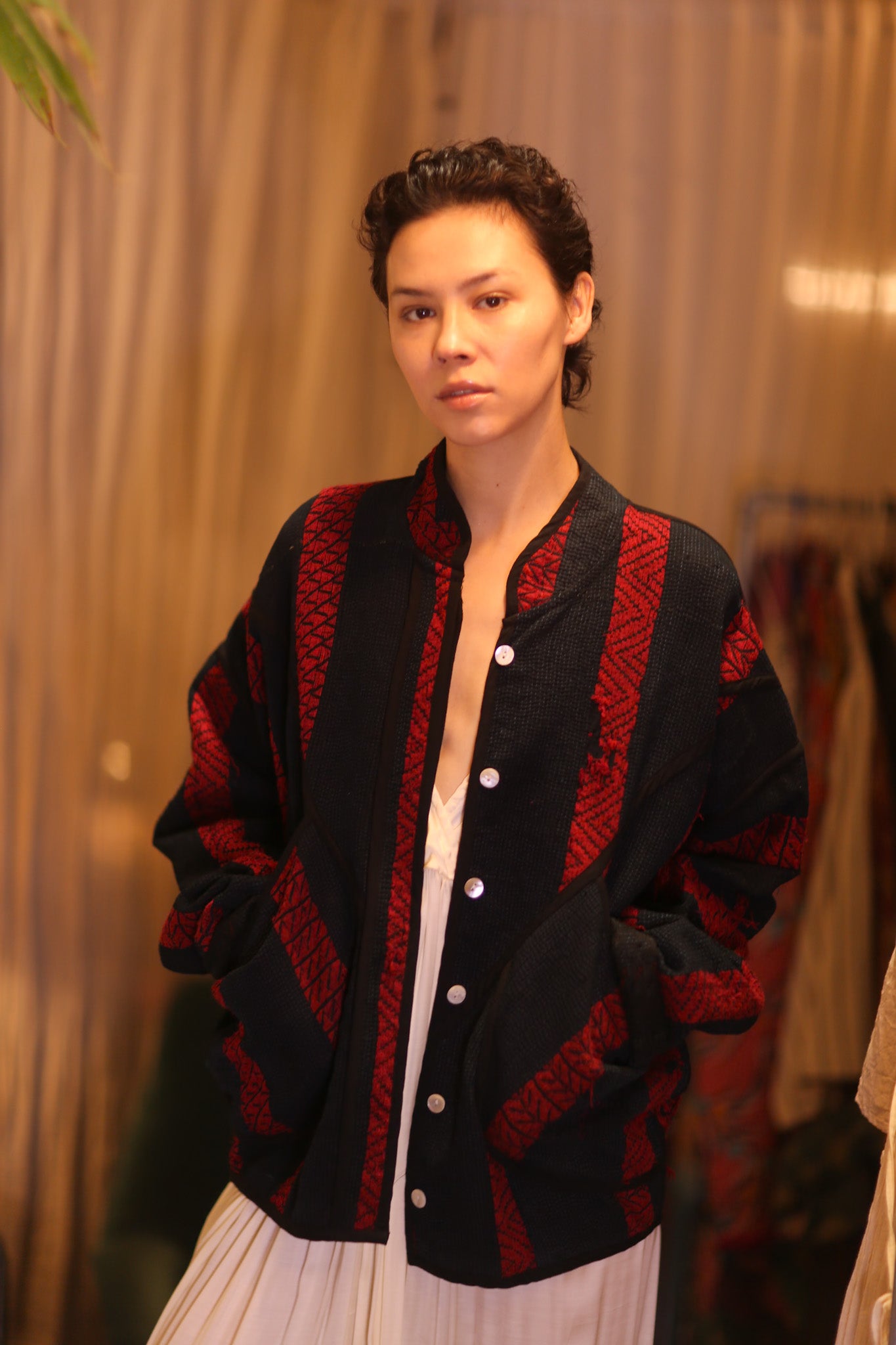 EMBROIDERED KANTHA JACKET SUH
