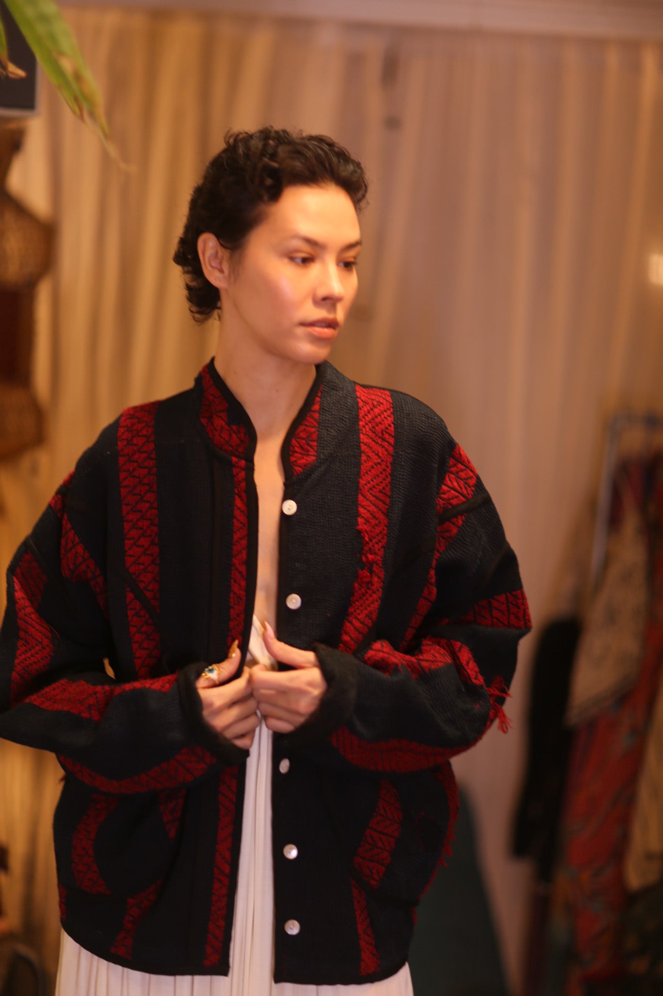 EMBROIDERED KANTHA JACKET SUH