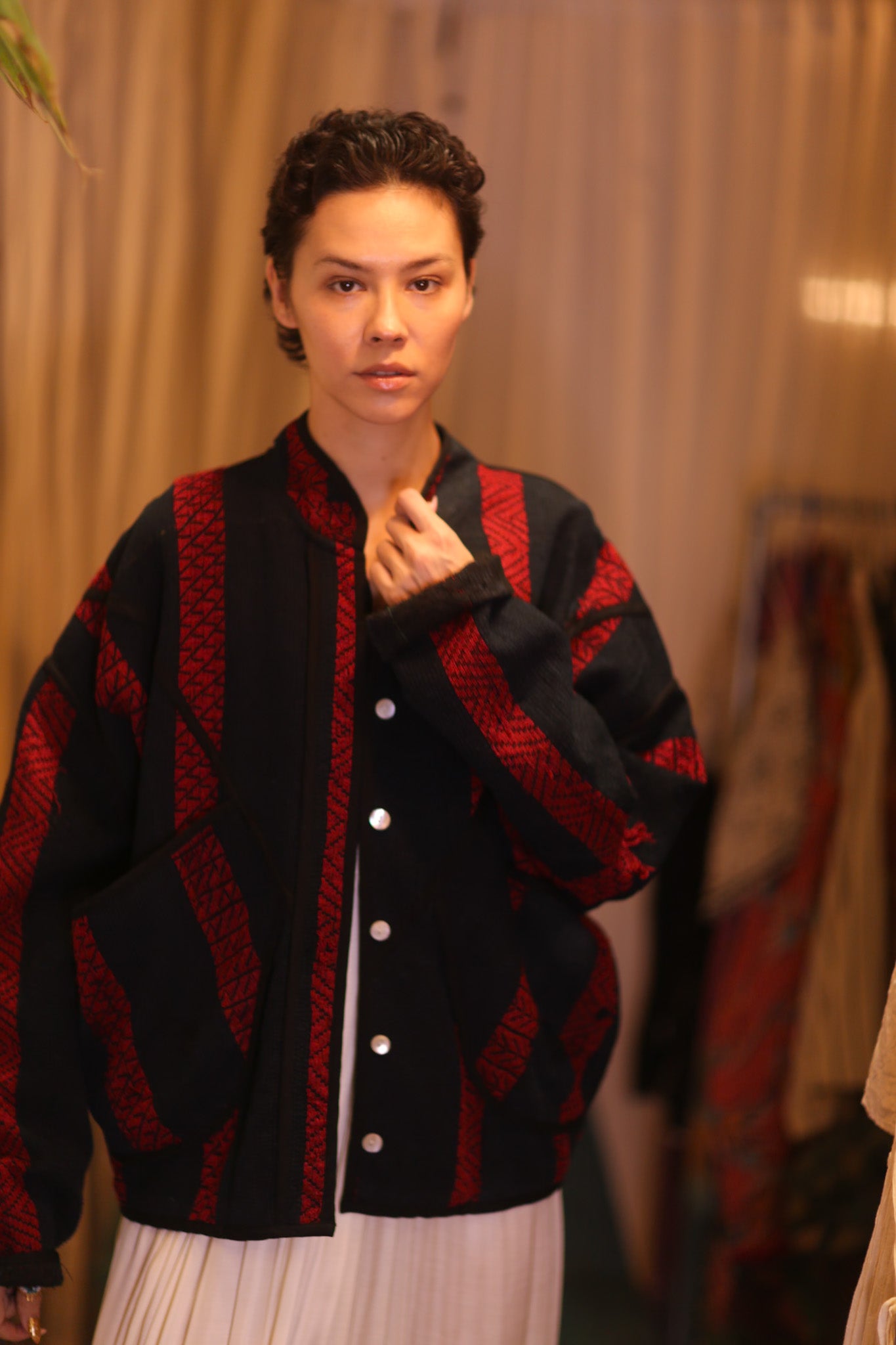 EMBROIDERED KANTHA JACKET SUH