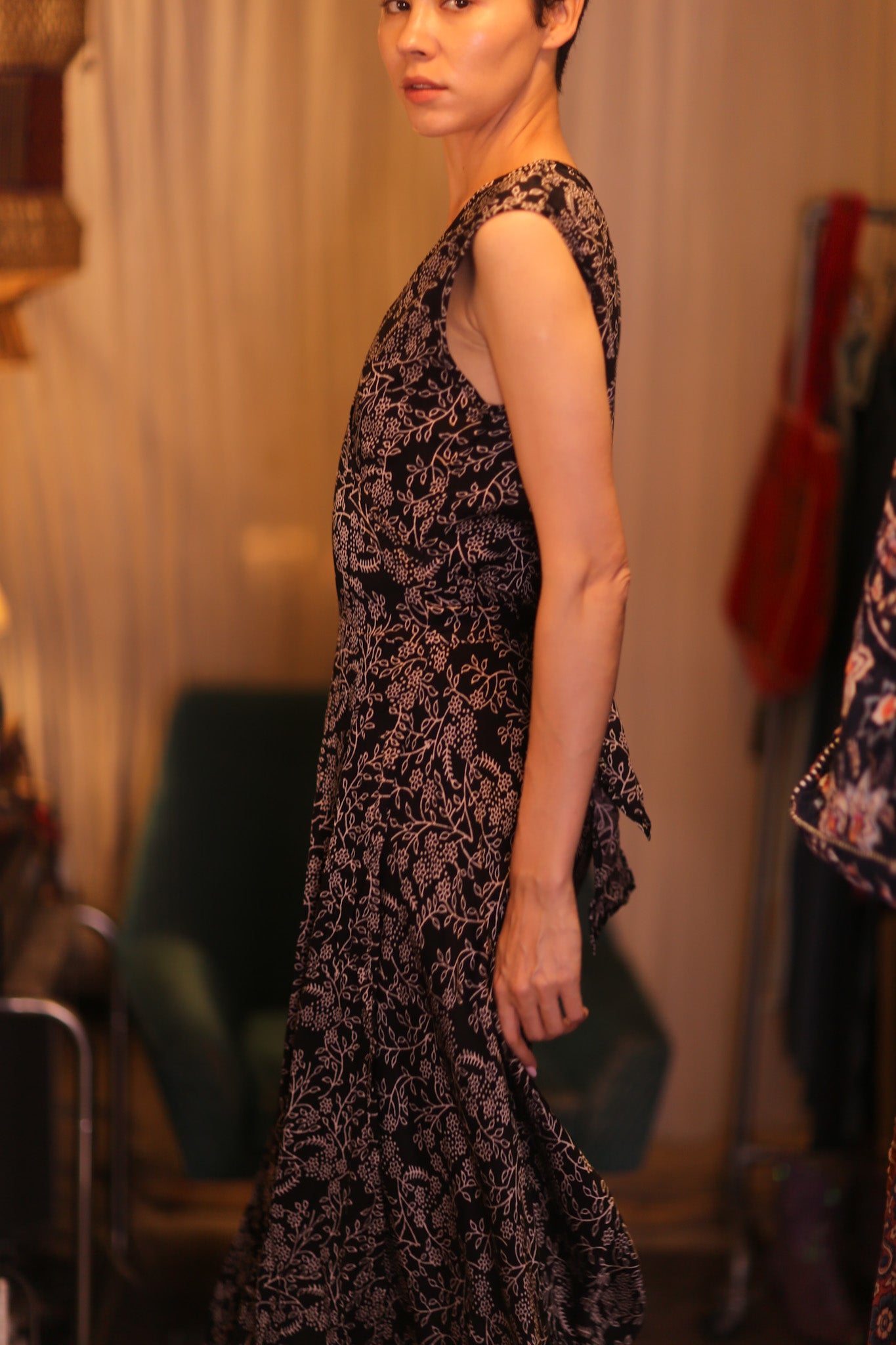 WRAP SILK DRESS GABRIELE SWEN