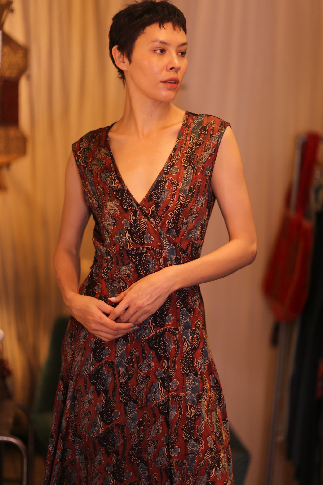 SILK WRAP DRESS GABRIELE PADA
