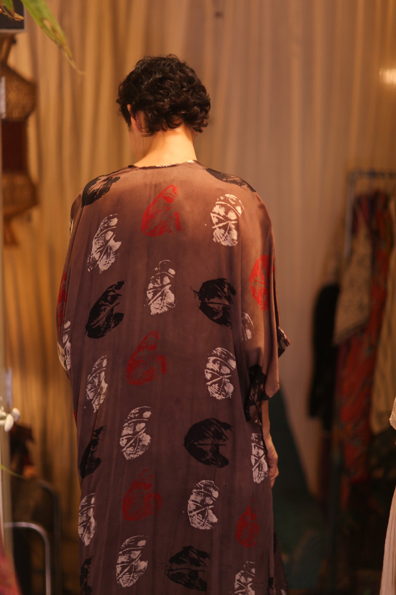 SILK LONG KIMONO WITH BELT NIKO