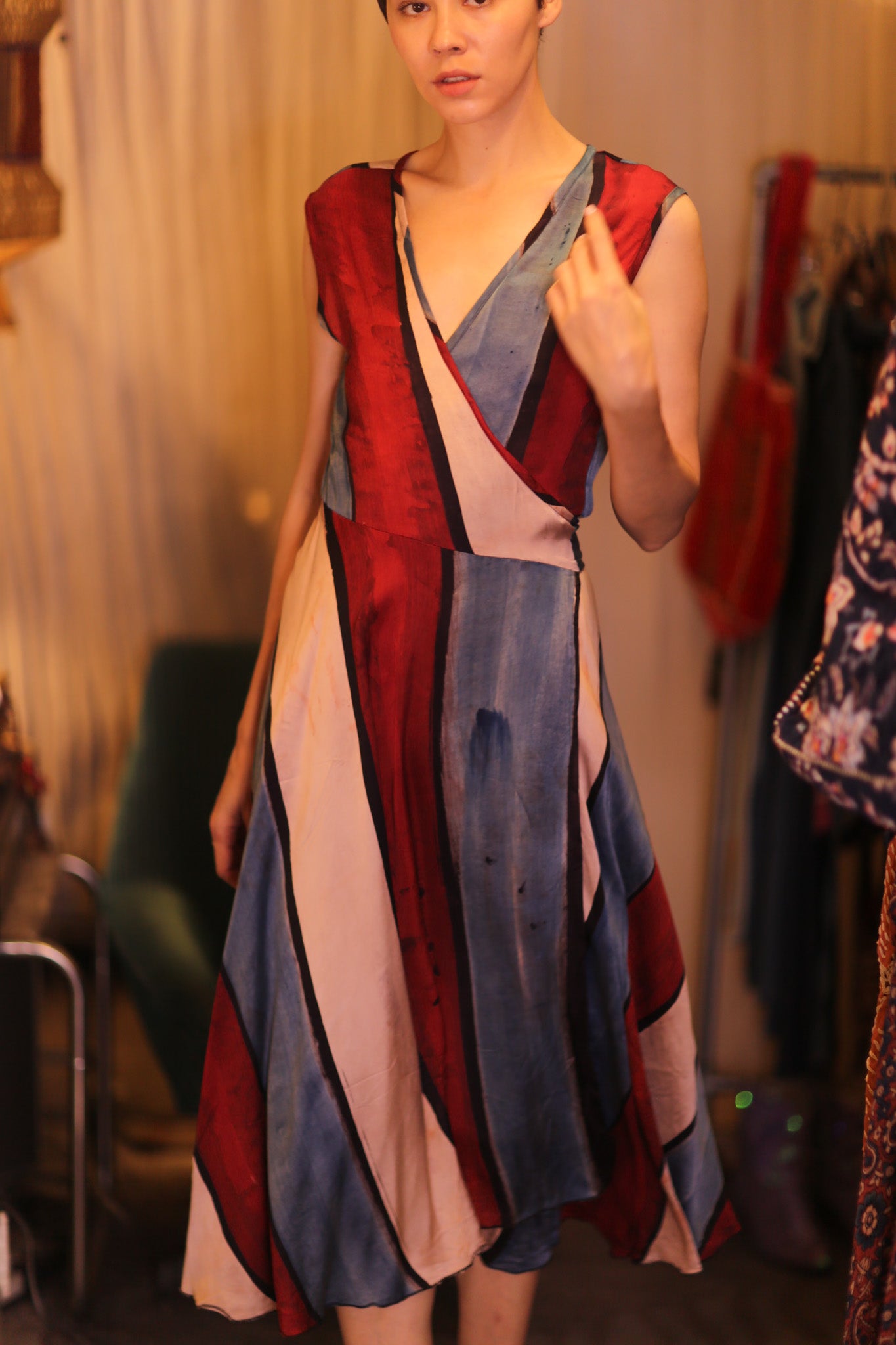 WRAP SILK DRESS GABRIELE CHOLADA