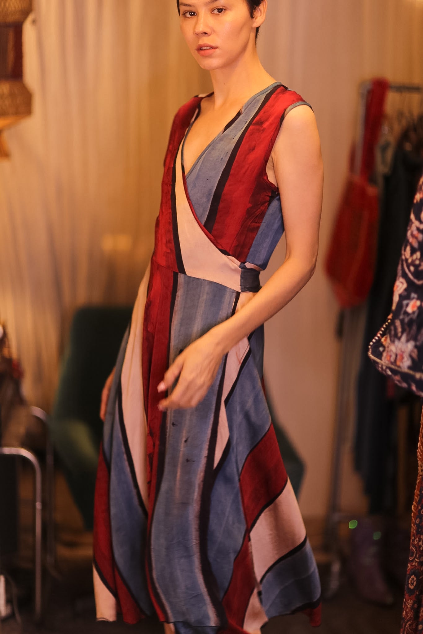 WRAP SILK DRESS GABRIELE CHOLADA