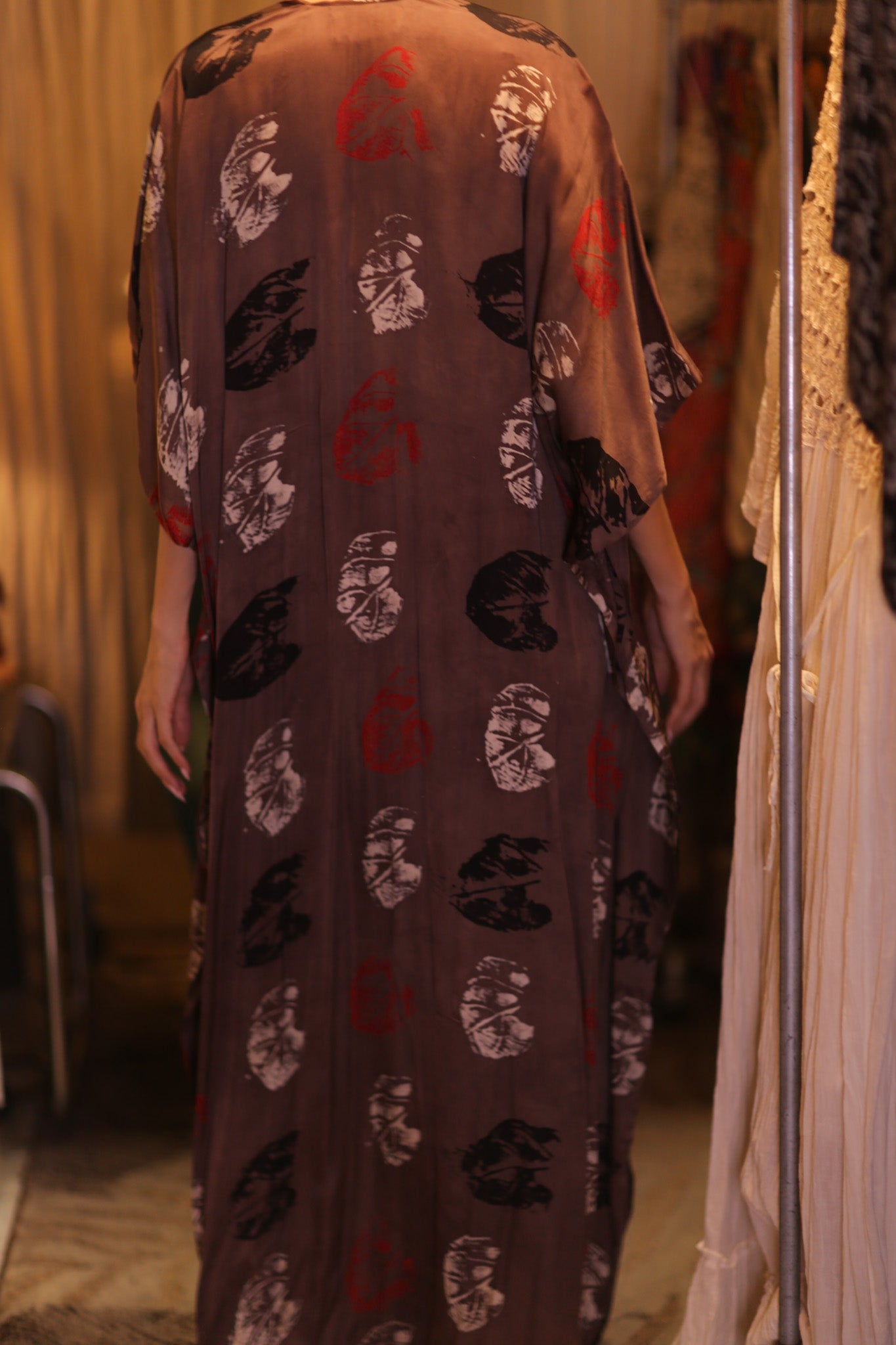 SILK LONG KIMONO WITH BELT NIKO