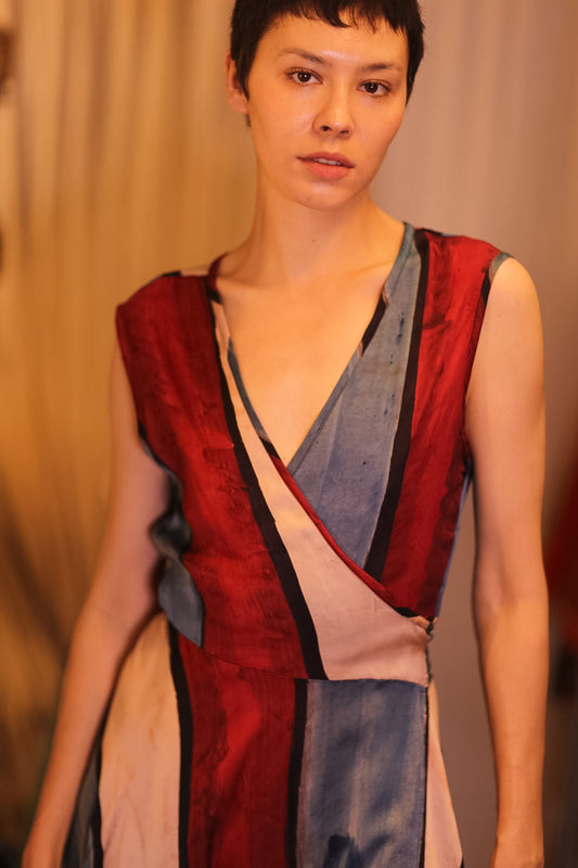 WRAP SILK DRESS GABRIELE CHOLADA