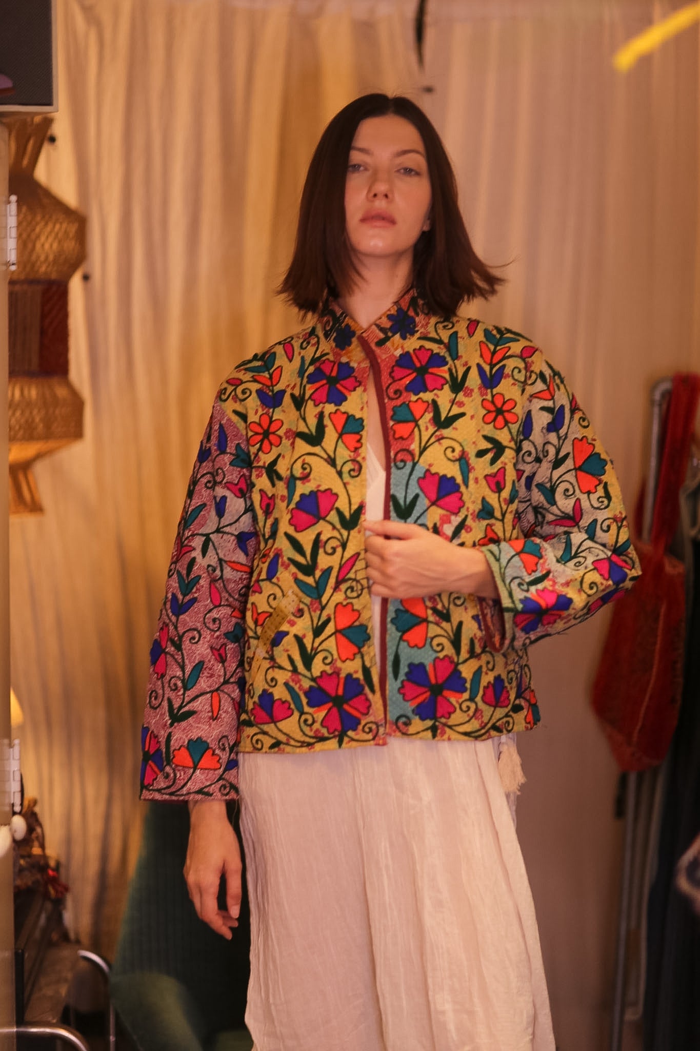 EMBROIDERED KANTHA SHORTJACKET INGRID PAUNGPE