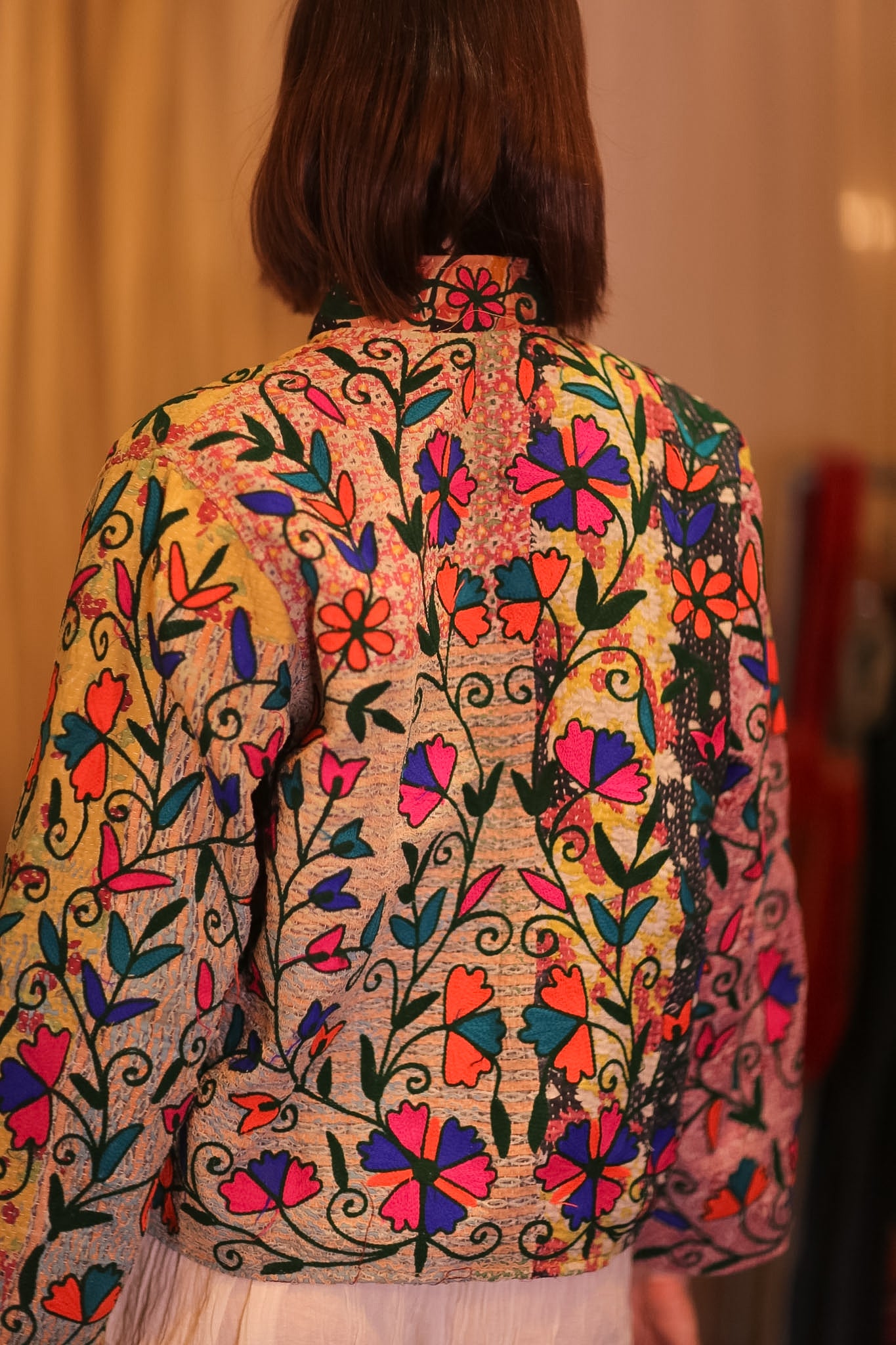 EMBROIDERED KANTHA SHORTJACKET INGRID PAUNGPE