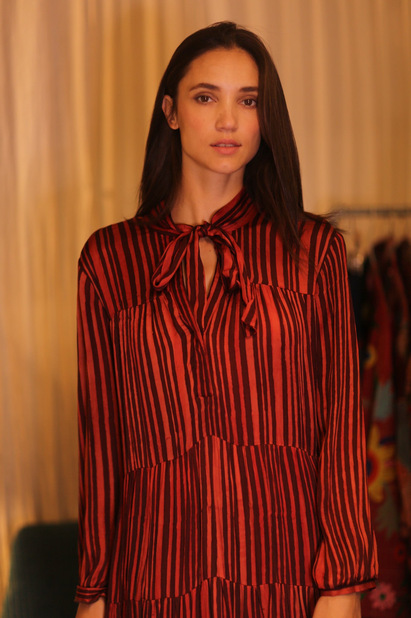 SILK XL BUTTONED DRESS LOA SILAS