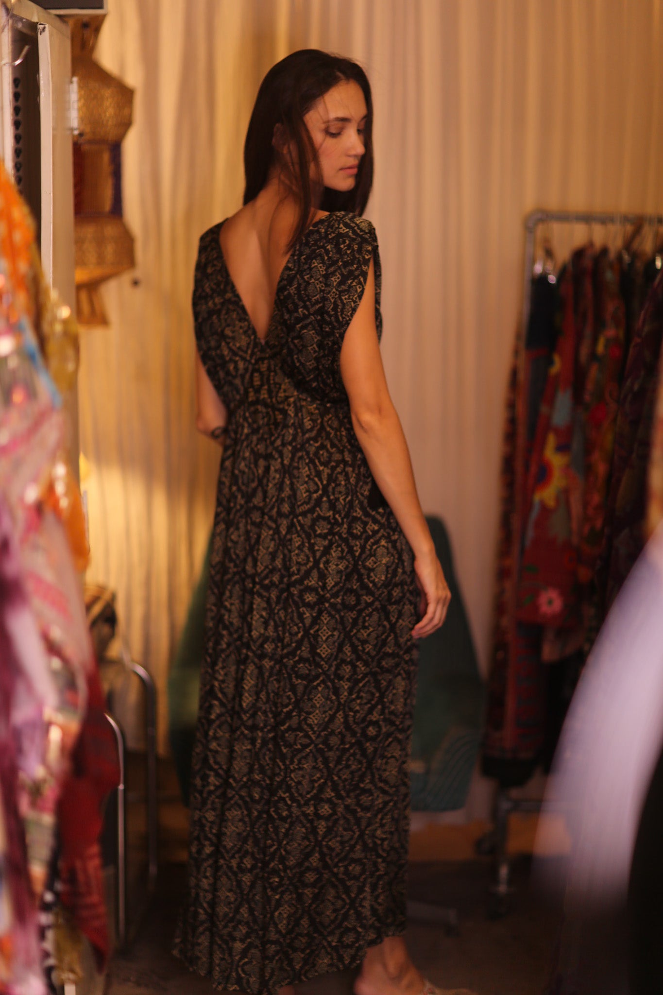 SILK DRESS VICTORIA BROWNY