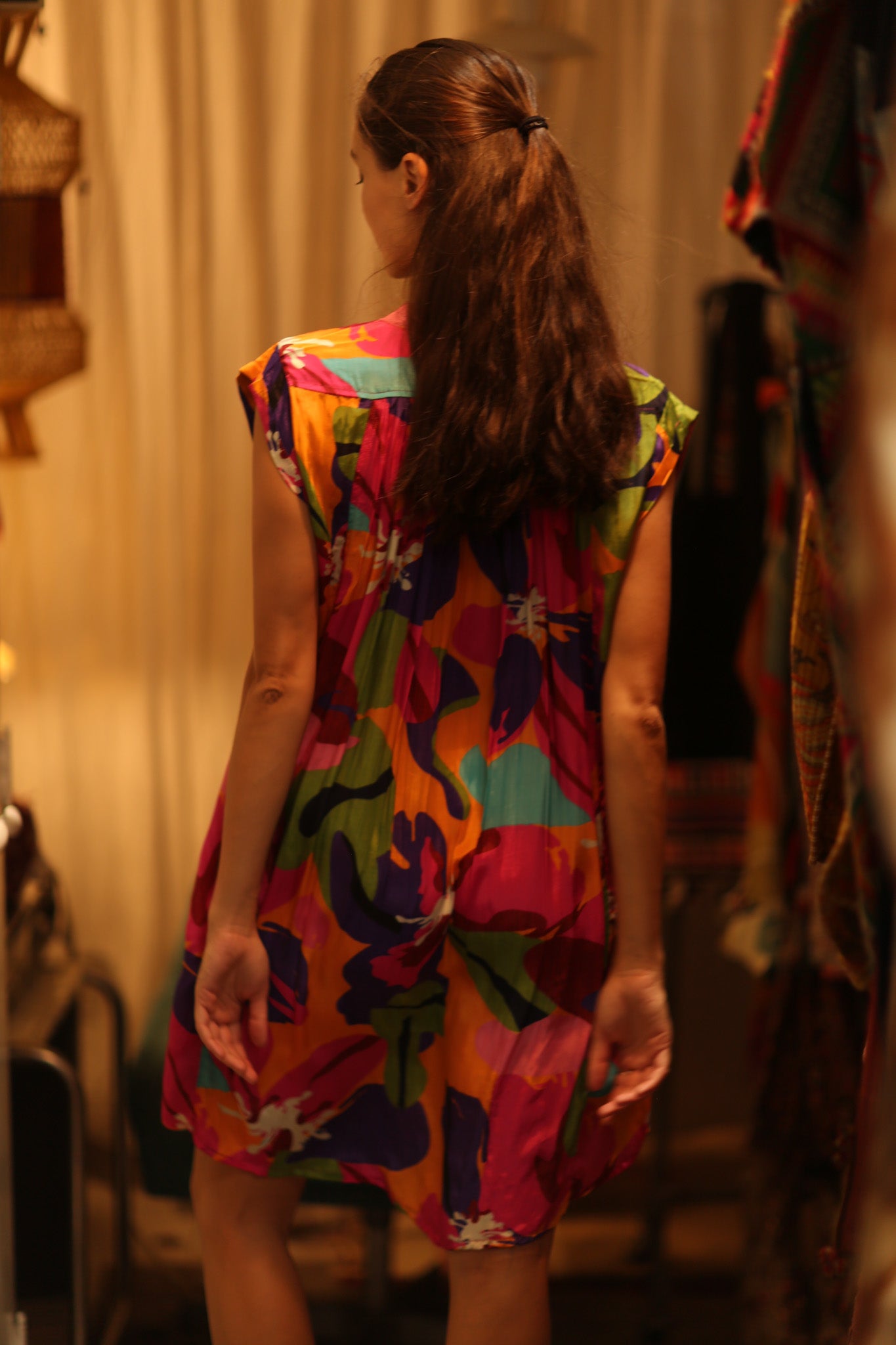SILK DRESS MARY COLOR BOMB
