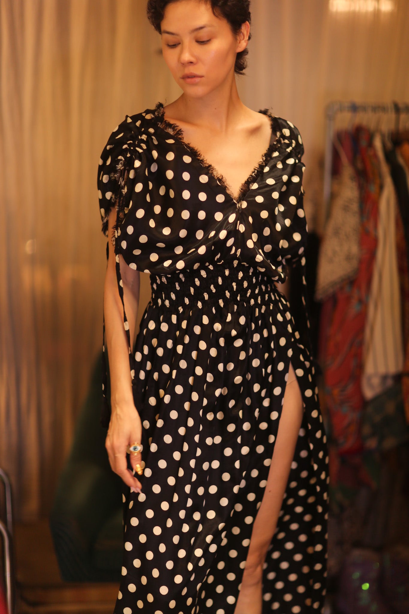 SCARLETT SILK DRESS MOOLET