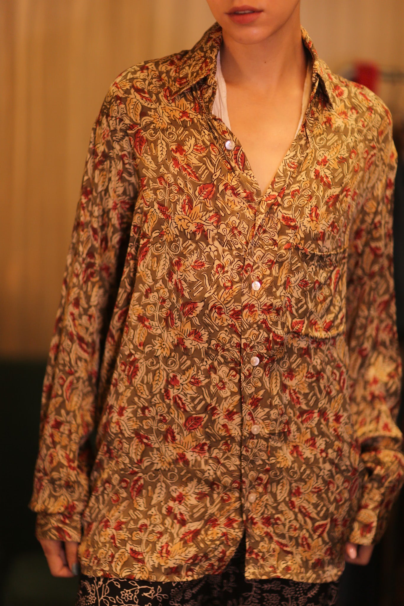 SILK BOYFRIEND SHIRT BILLIE AHAUNG