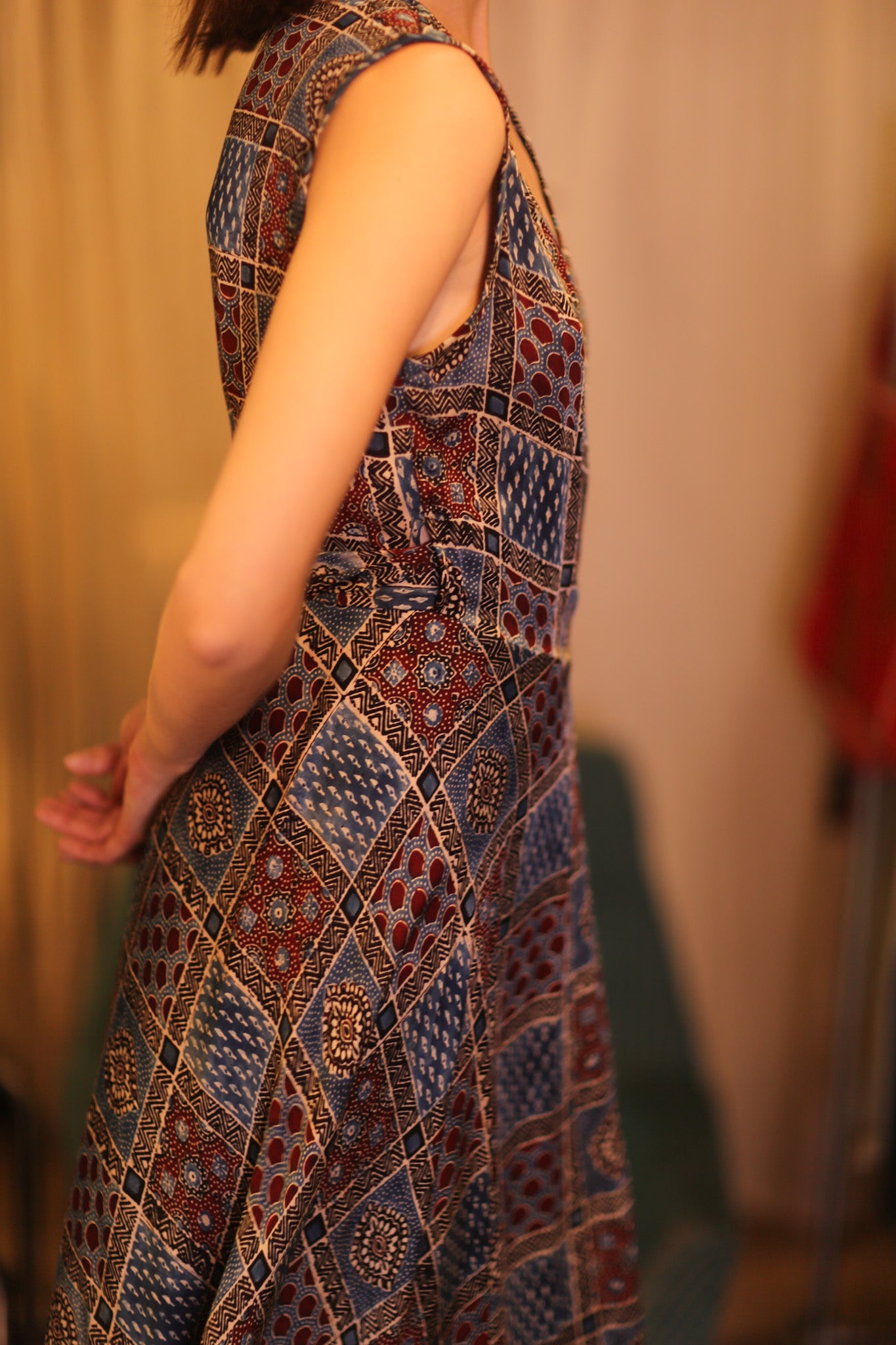 WRAP SILK DRESS GABRIELE KAWAREI