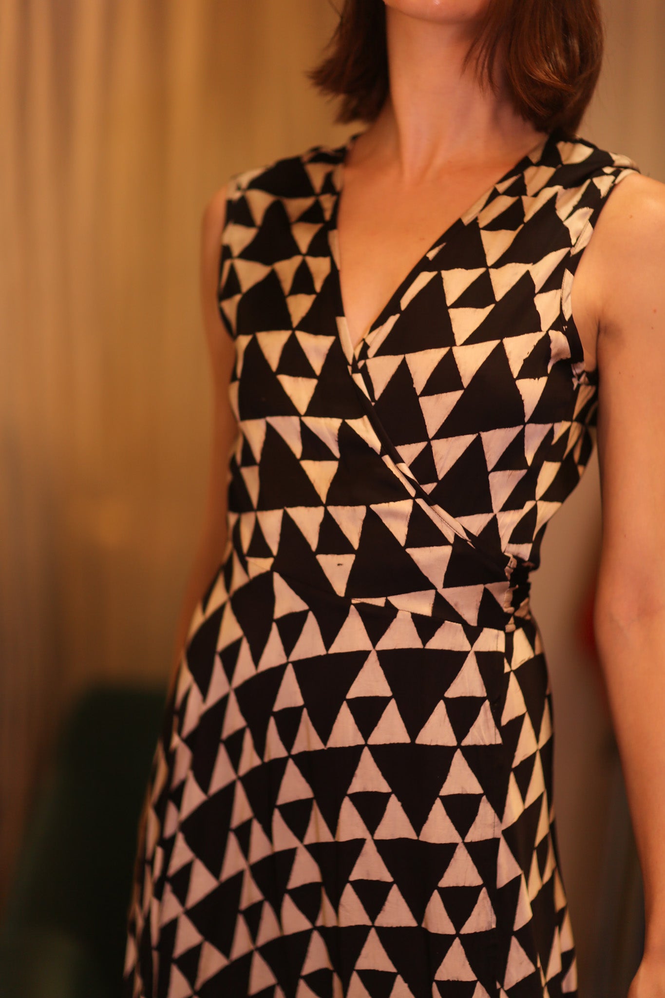 SILK WRAP DRESS GABRIELE TRI