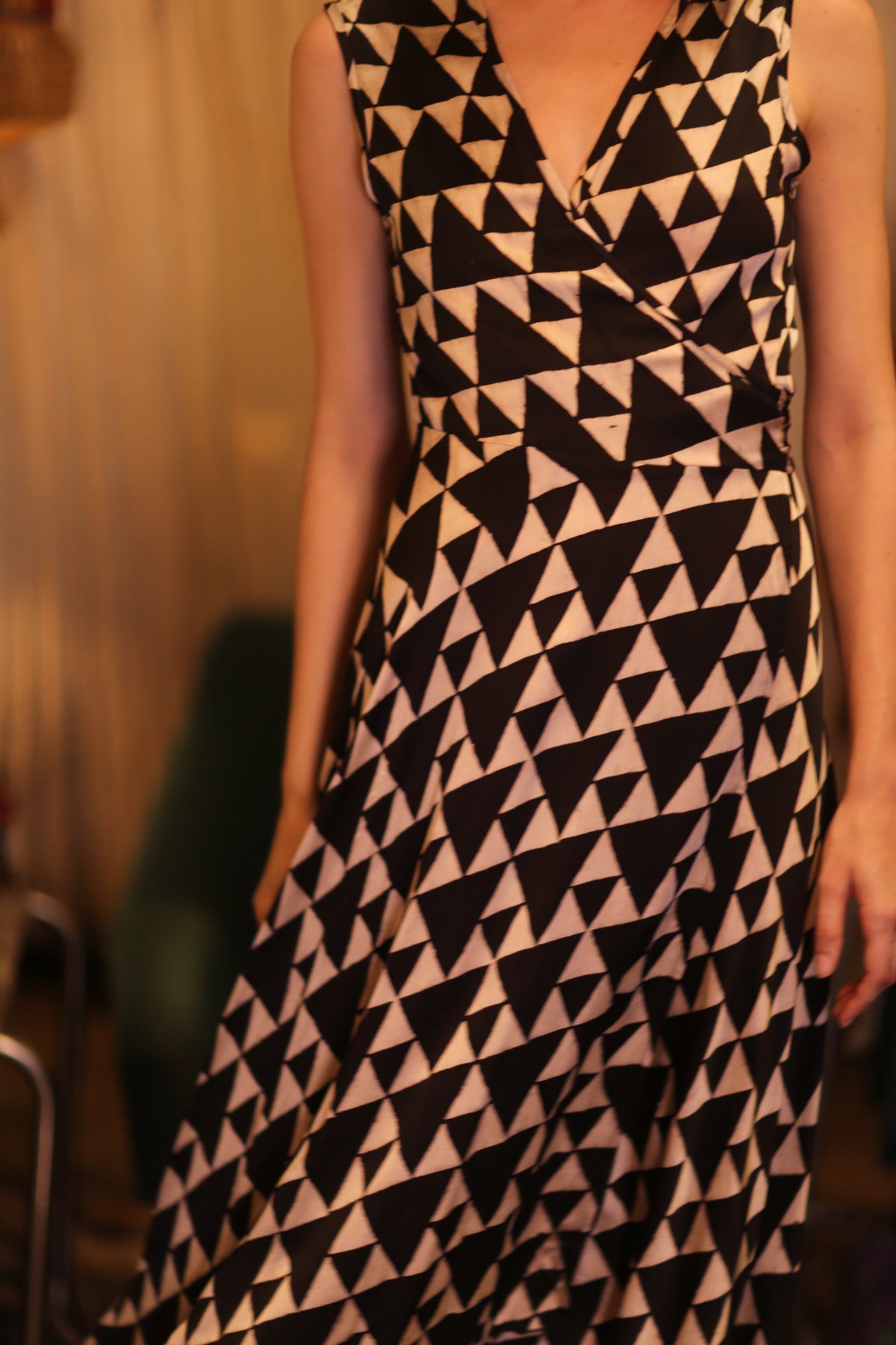 SILK WRAP DRESS GABRIELE TRI
