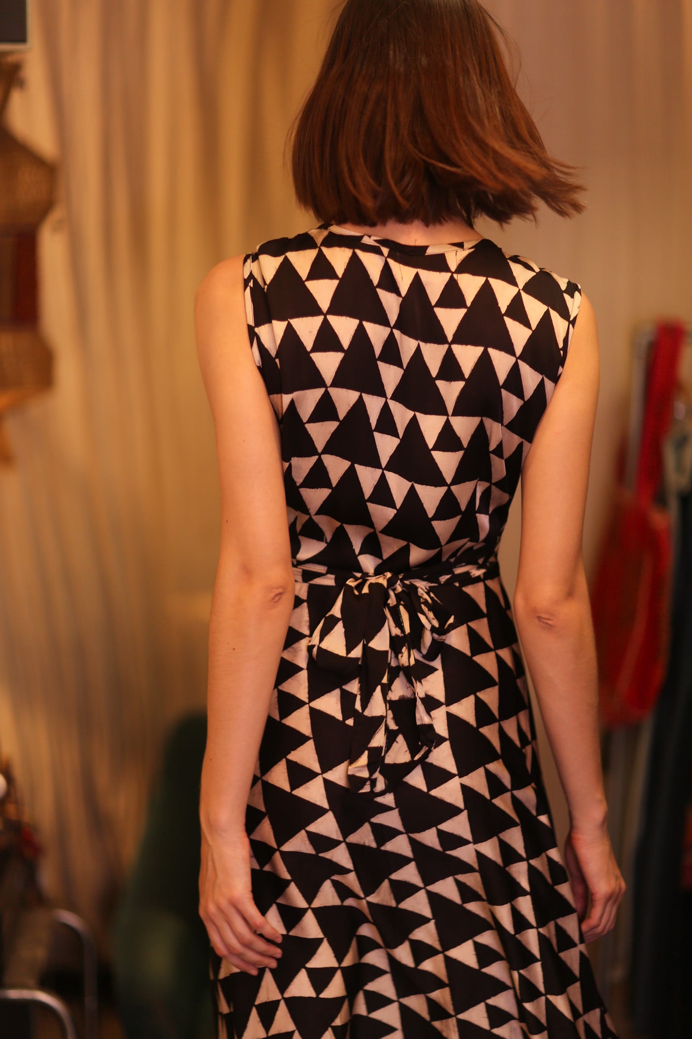 SILK WRAP DRESS GABRIELE TRI