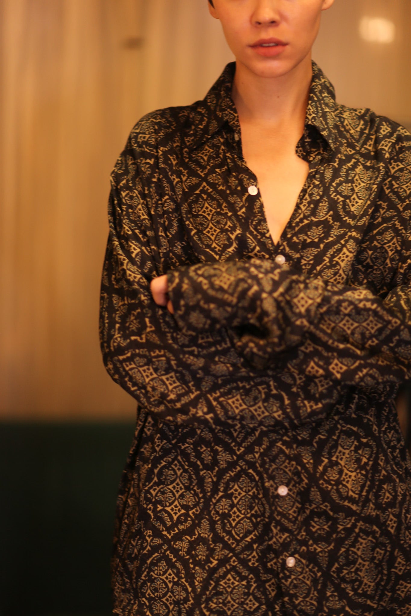 SILK BOYFRIEND SHIRT BILLIE KANA