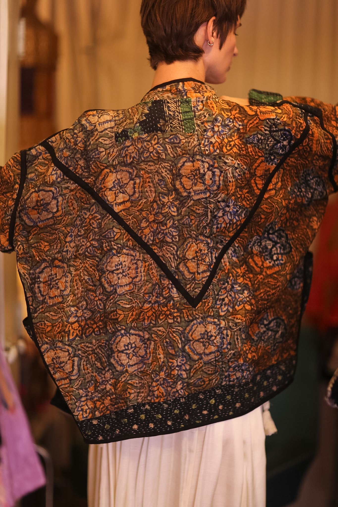 PATCHWORK KANTHA JACKET MOSAIC