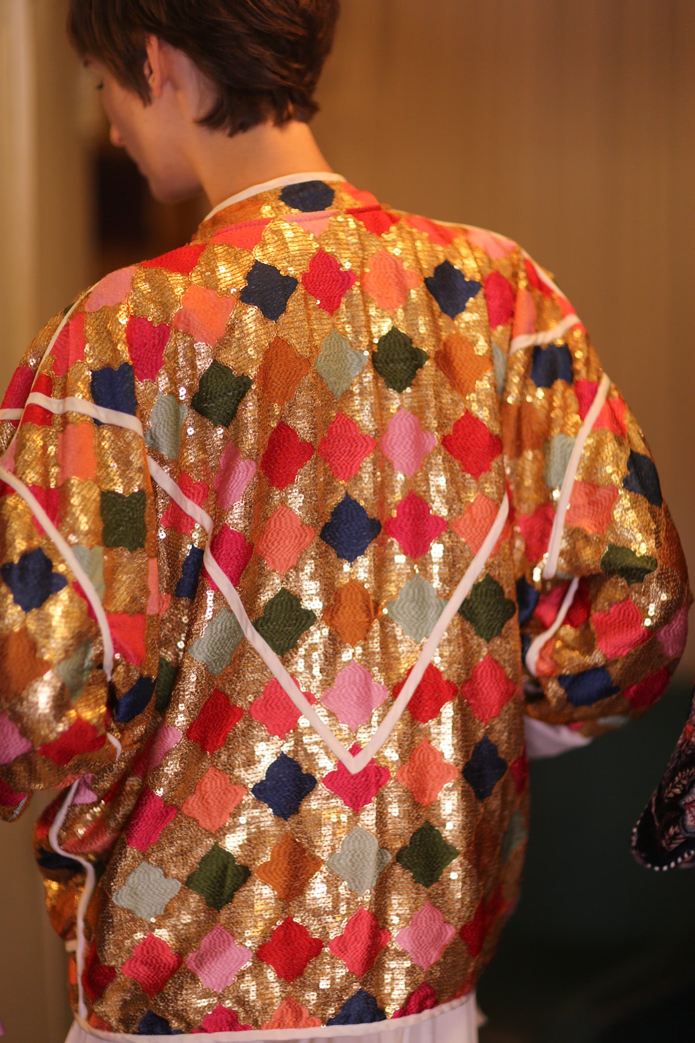 EMBROIDERED SILK JACKET ROYALE