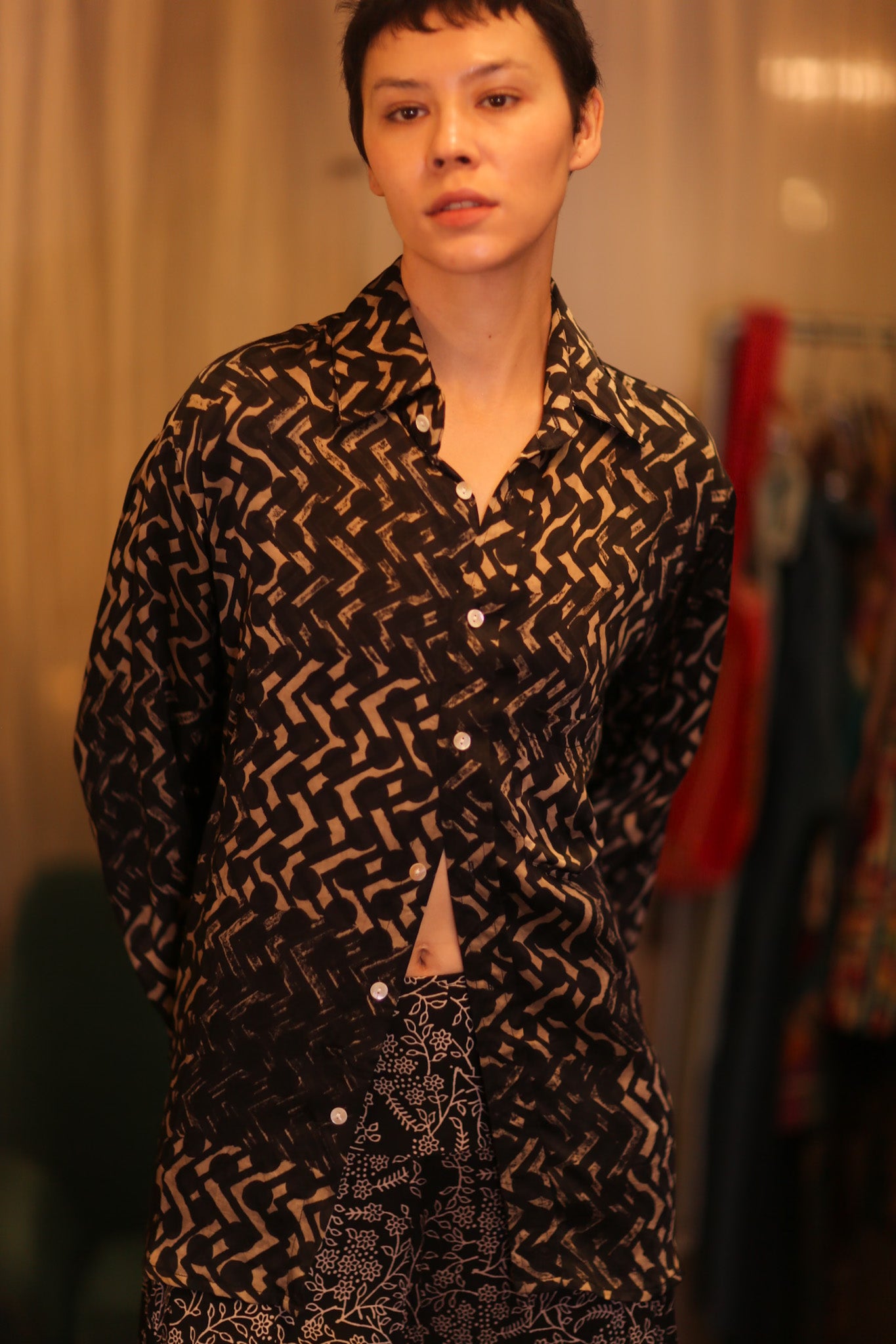 SILK BOYFRIEND SHIRT BILLIE NET