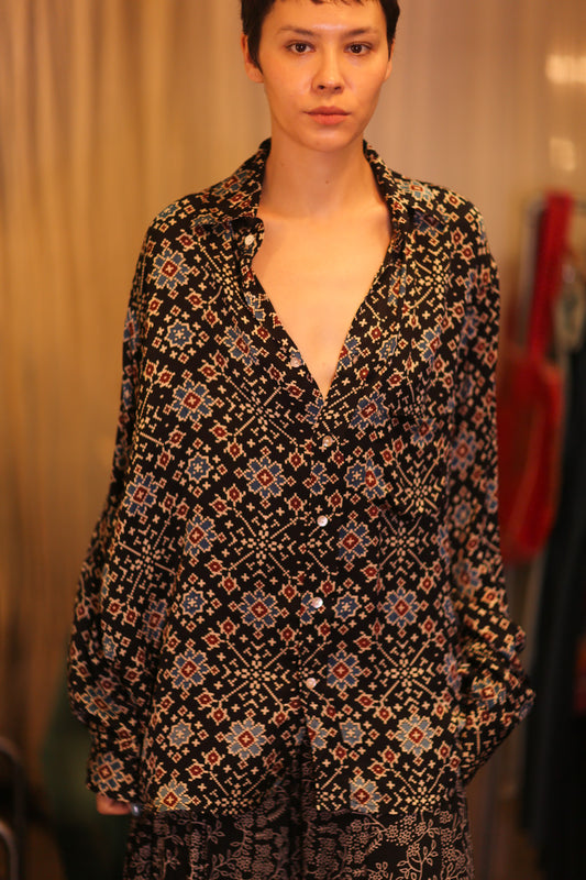 SILK BOYFRIEND SHIRT BILLIE MOKOK