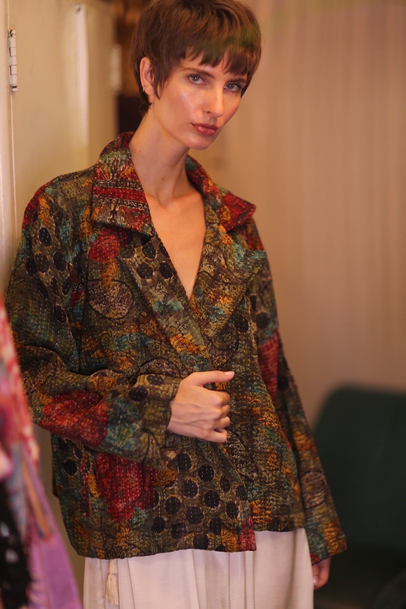KANTHA JACKET FLORALS DAASI