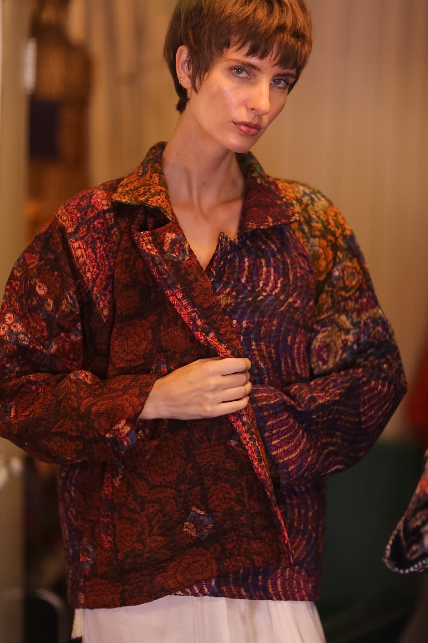 KANTHA PATCHWORK JACKET FRISEL