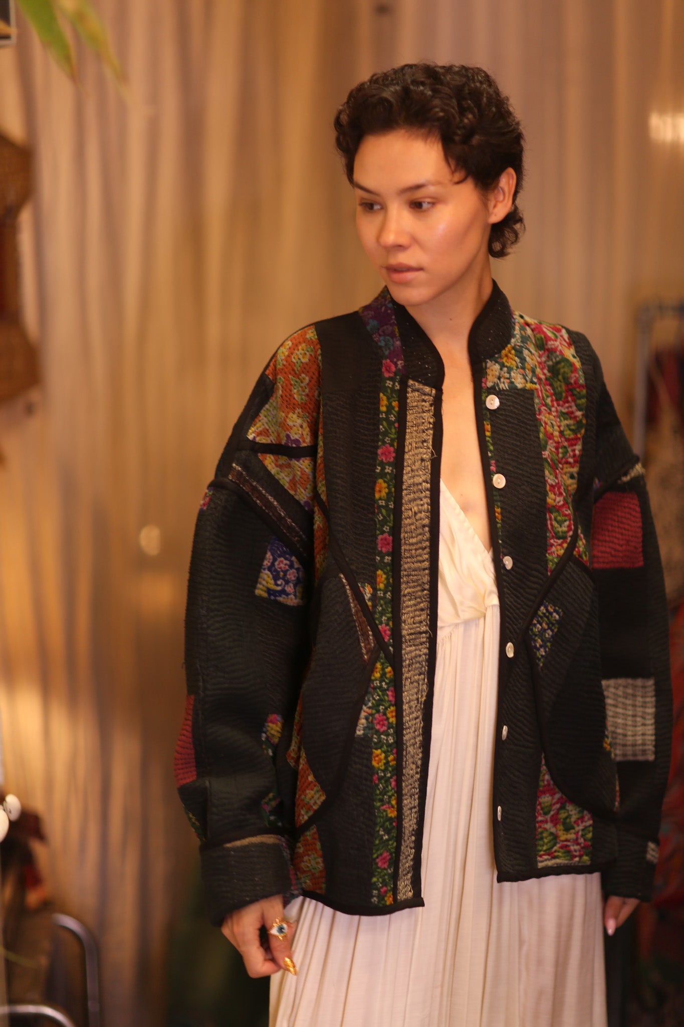 PATCHWORK PATTERN KANTHA JACKET NAYKYAR
