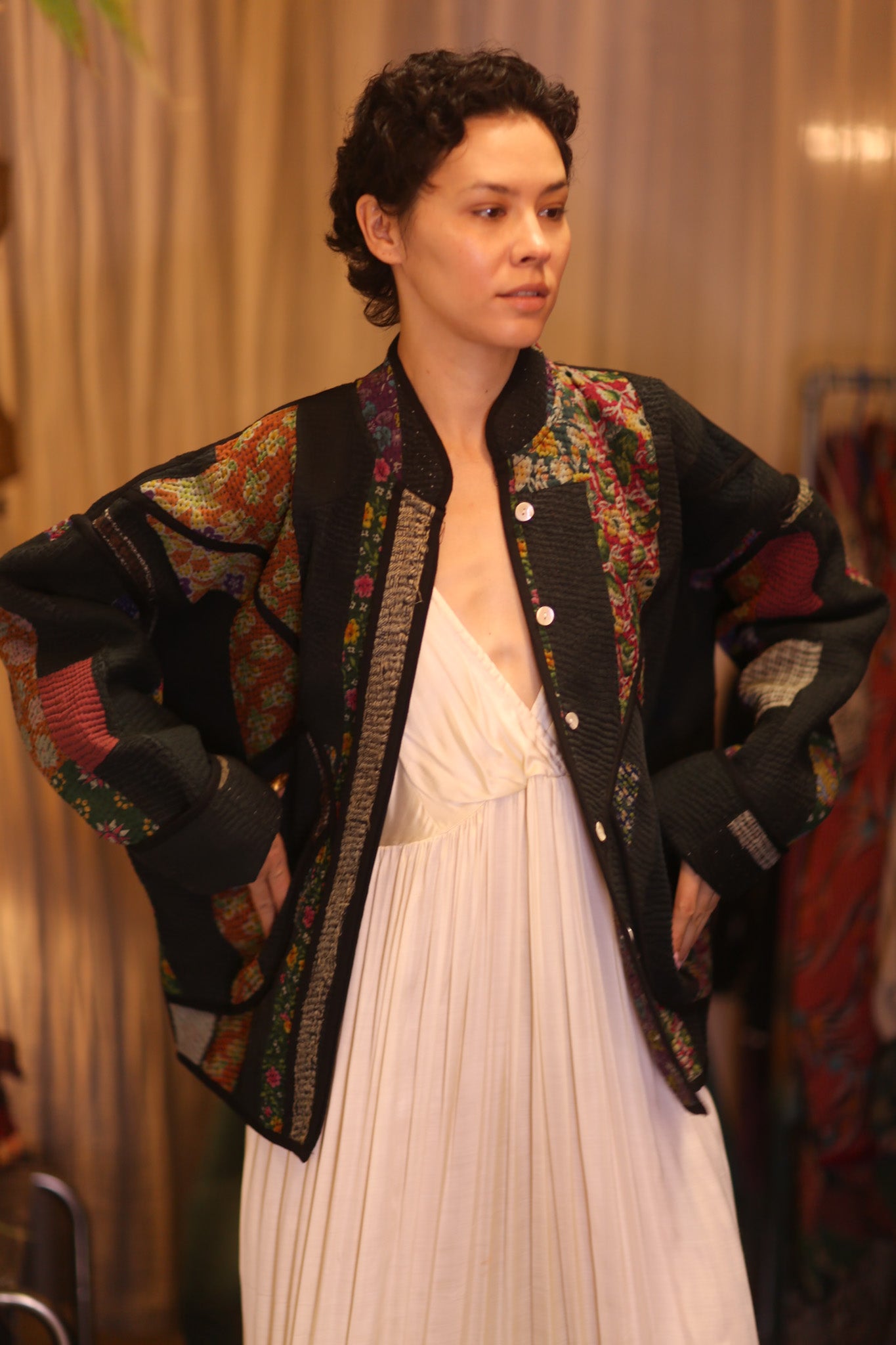 PATCHWORK PATTERN KANTHA JACKET NAYKYAR