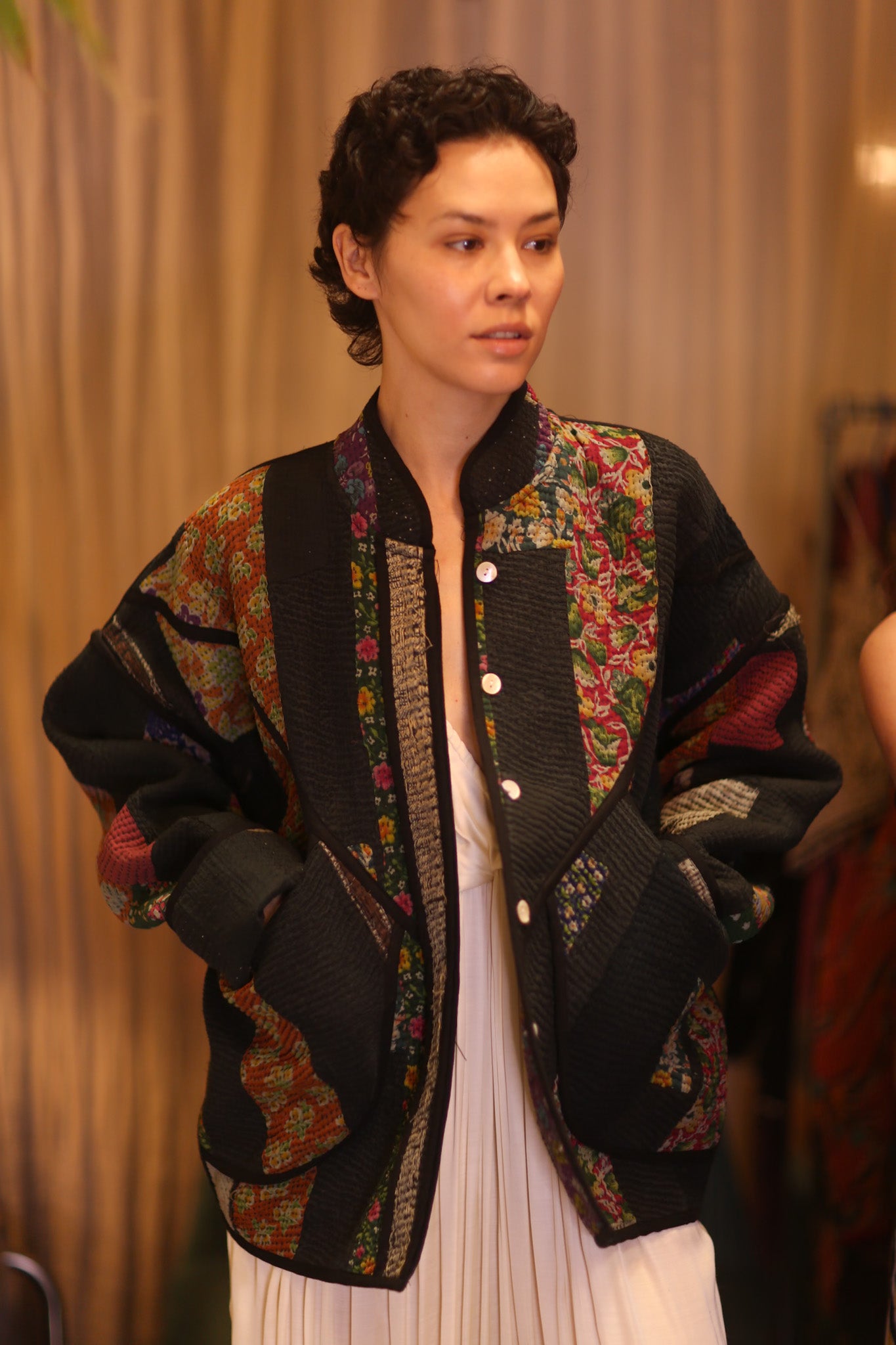 PATCHWORK PATTERN KANTHA JACKET NAYKYAR