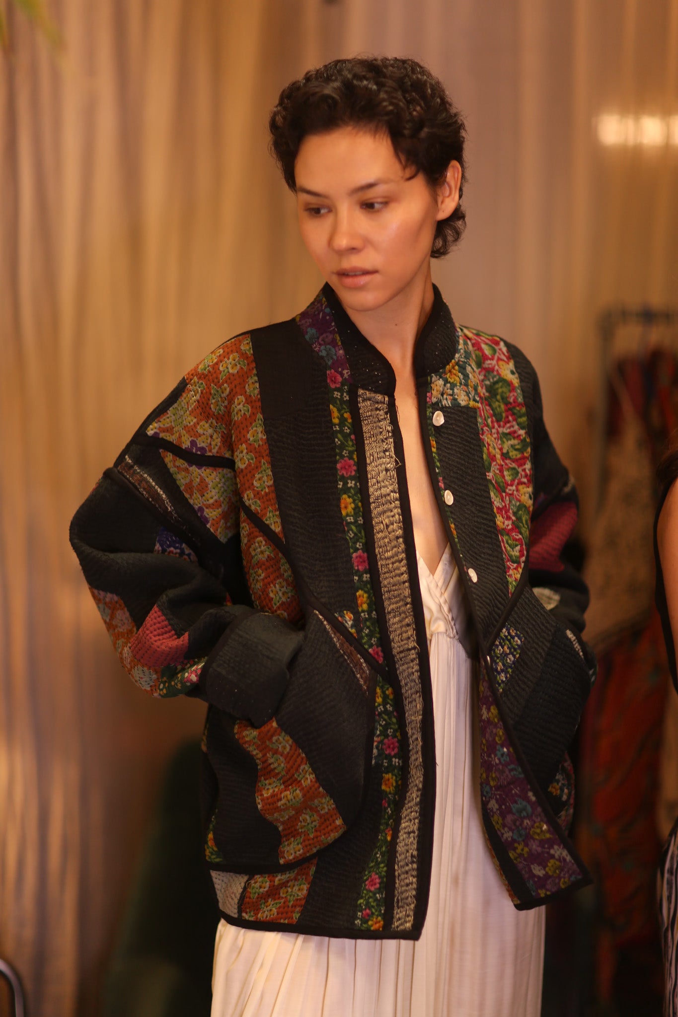PATCHWORK PATTERN KANTHA JACKET NAYKYAR