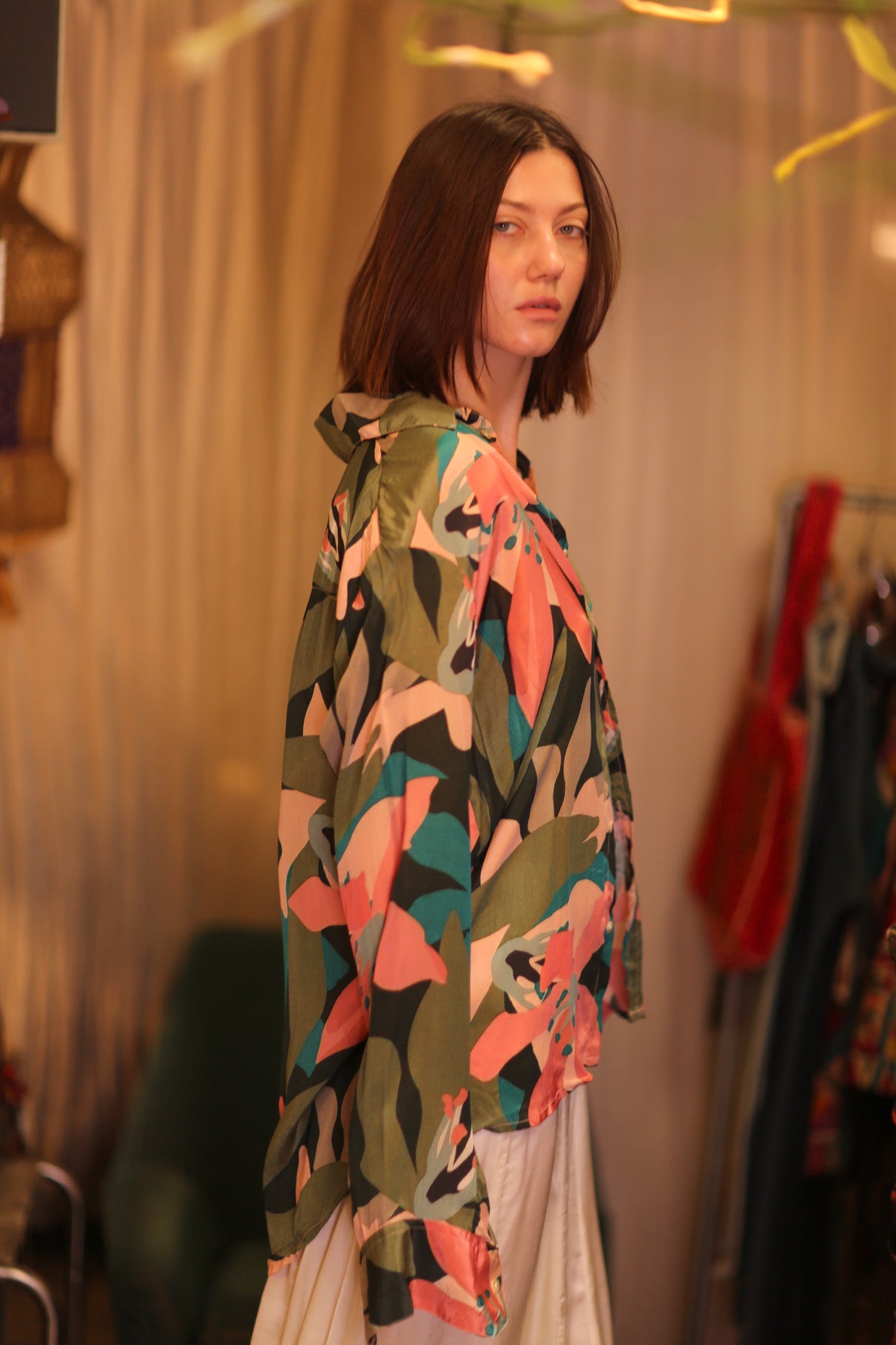 SILK BOYFRIEND SHIRT BILLIE NWAY