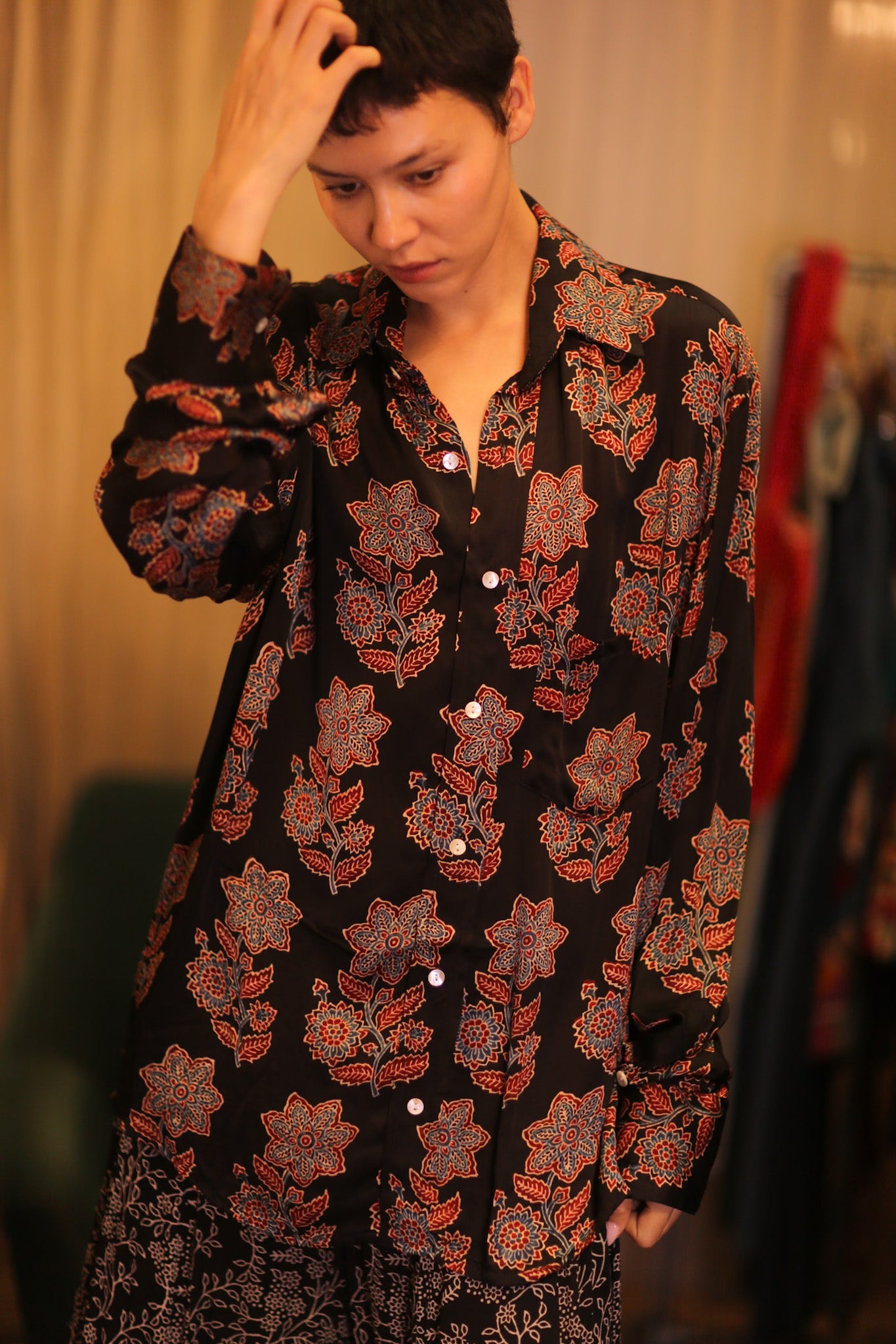 SILK BOYFRIEND SHIRT BILLIE LATPAN