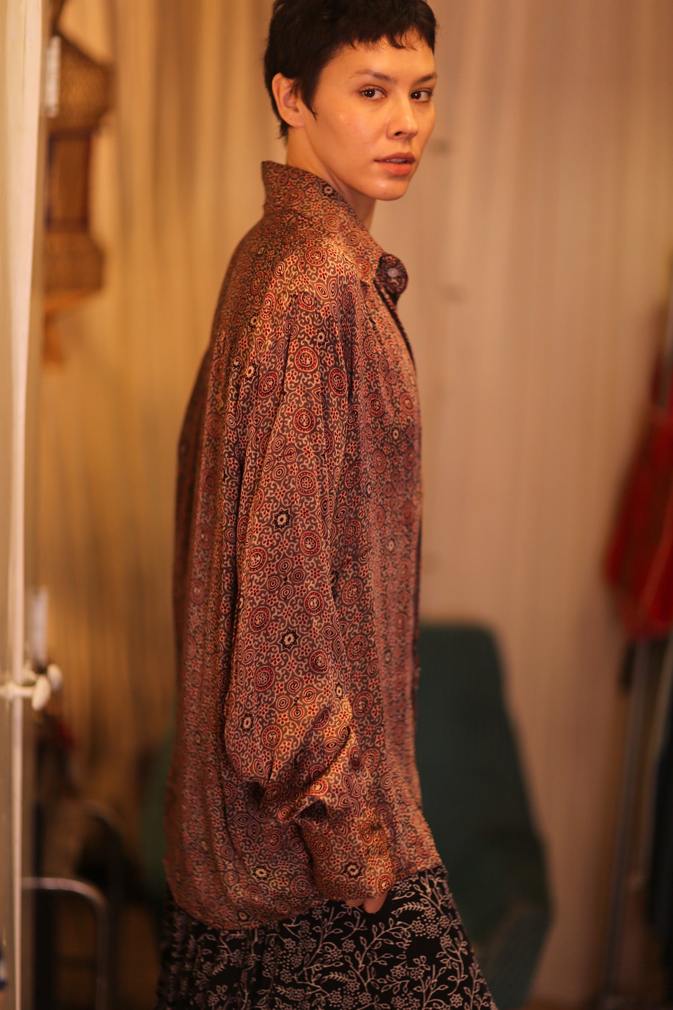 SILK BOYFRIEND SHIRT BILLIE SETKYAR