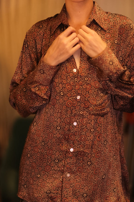 SILK BOYFRIEND SHIRT BILLIE SETKYAR