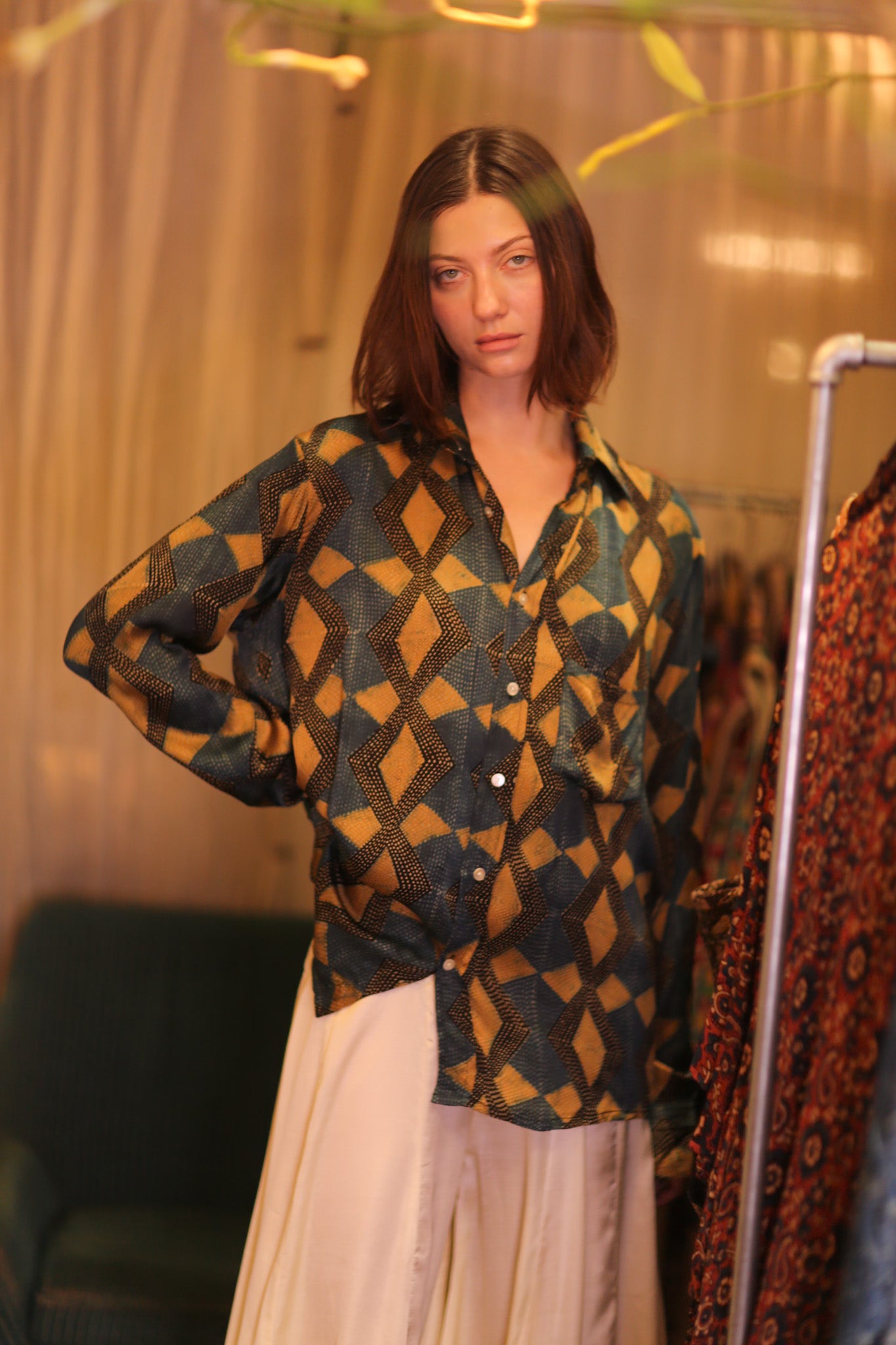 SILK BOYFRIEND SHIRT BILLIE SANWIN