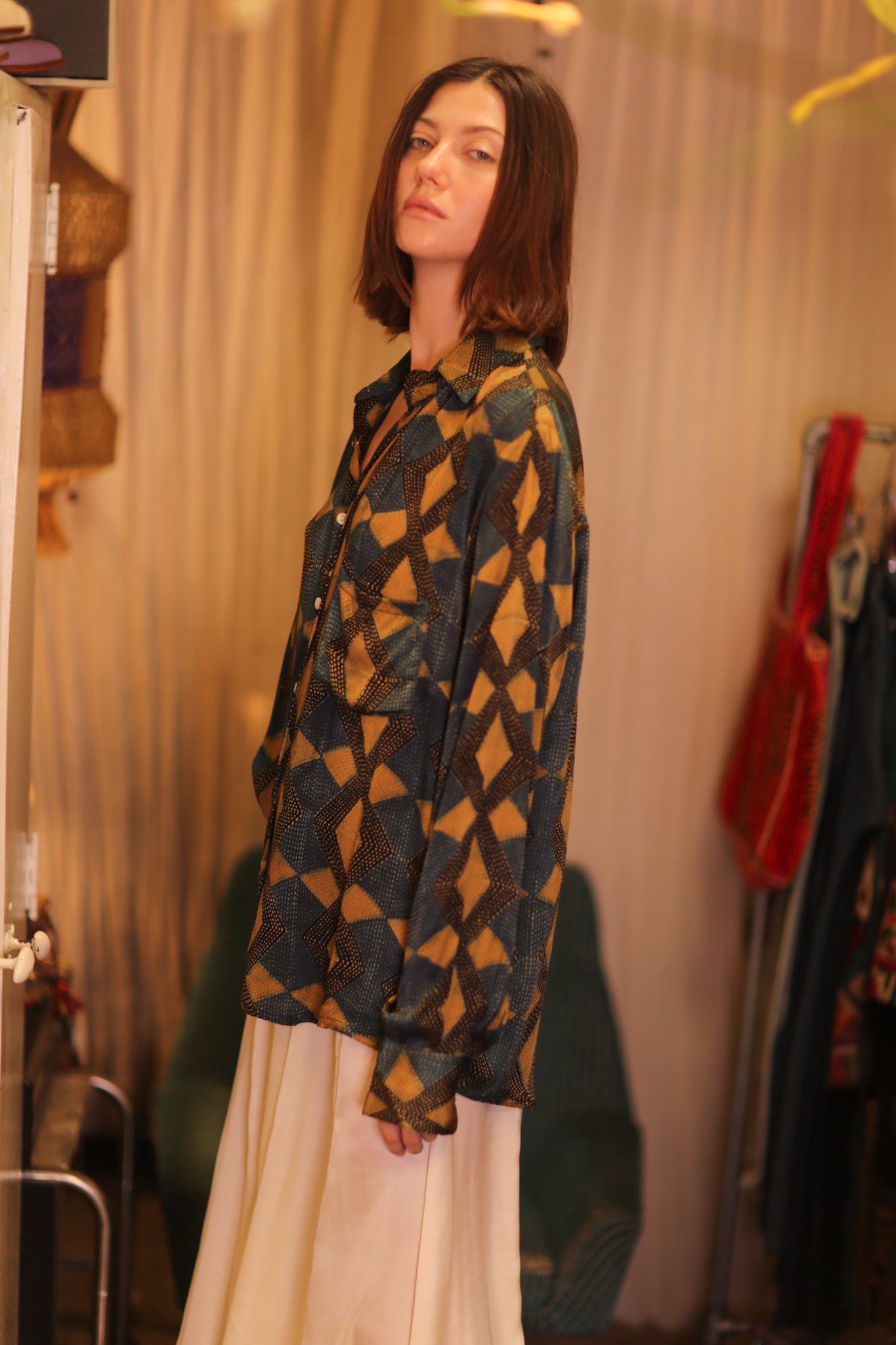 SILK BOYFRIEND SHIRT BILLIE SANWIN