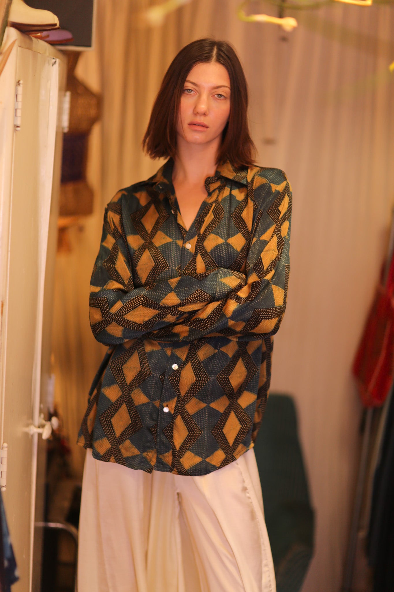 SILK BOYFRIEND SHIRT BILLIE SANWIN