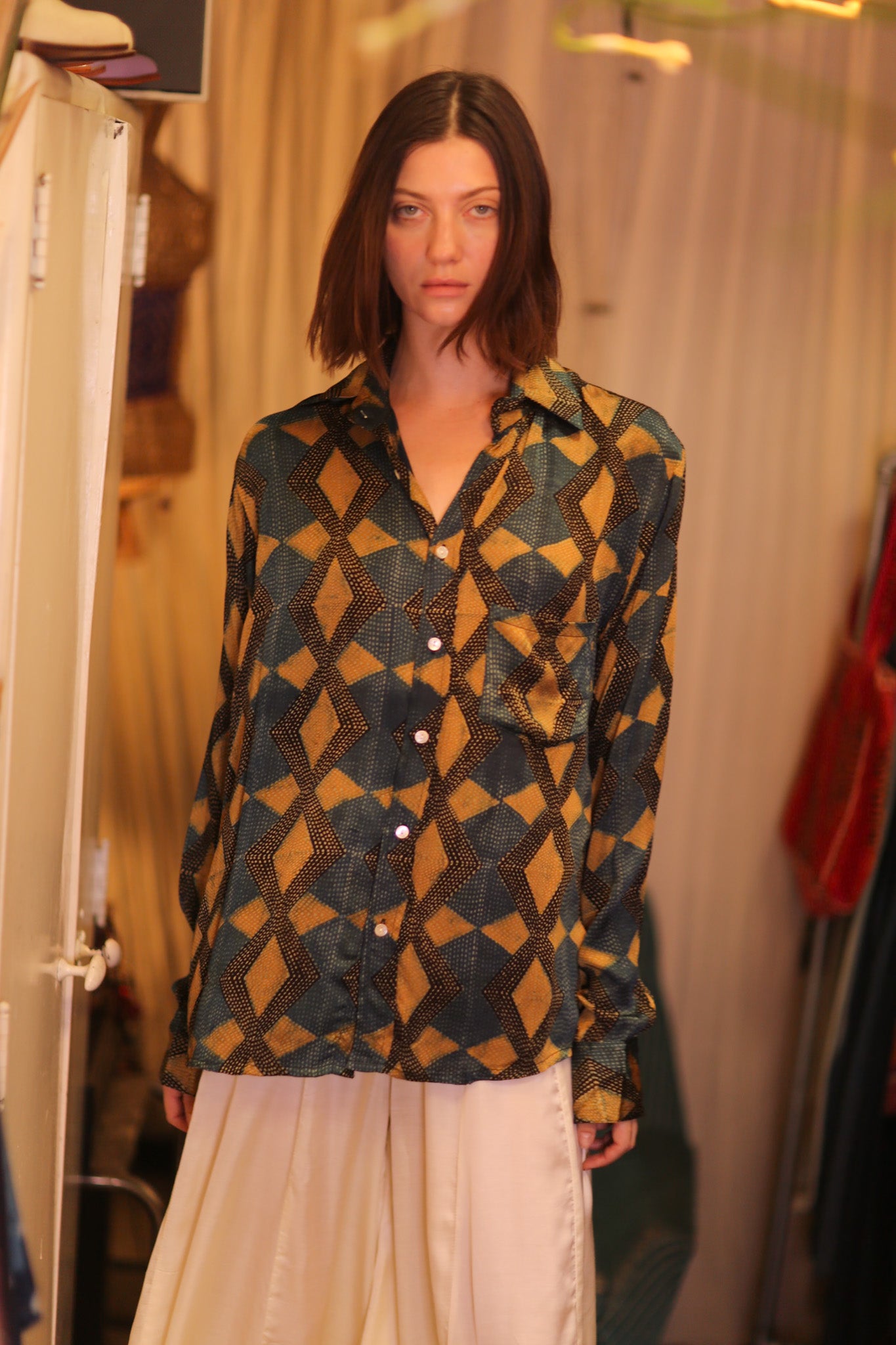 SILK BOYFRIEND SHIRT BILLIE SANWIN